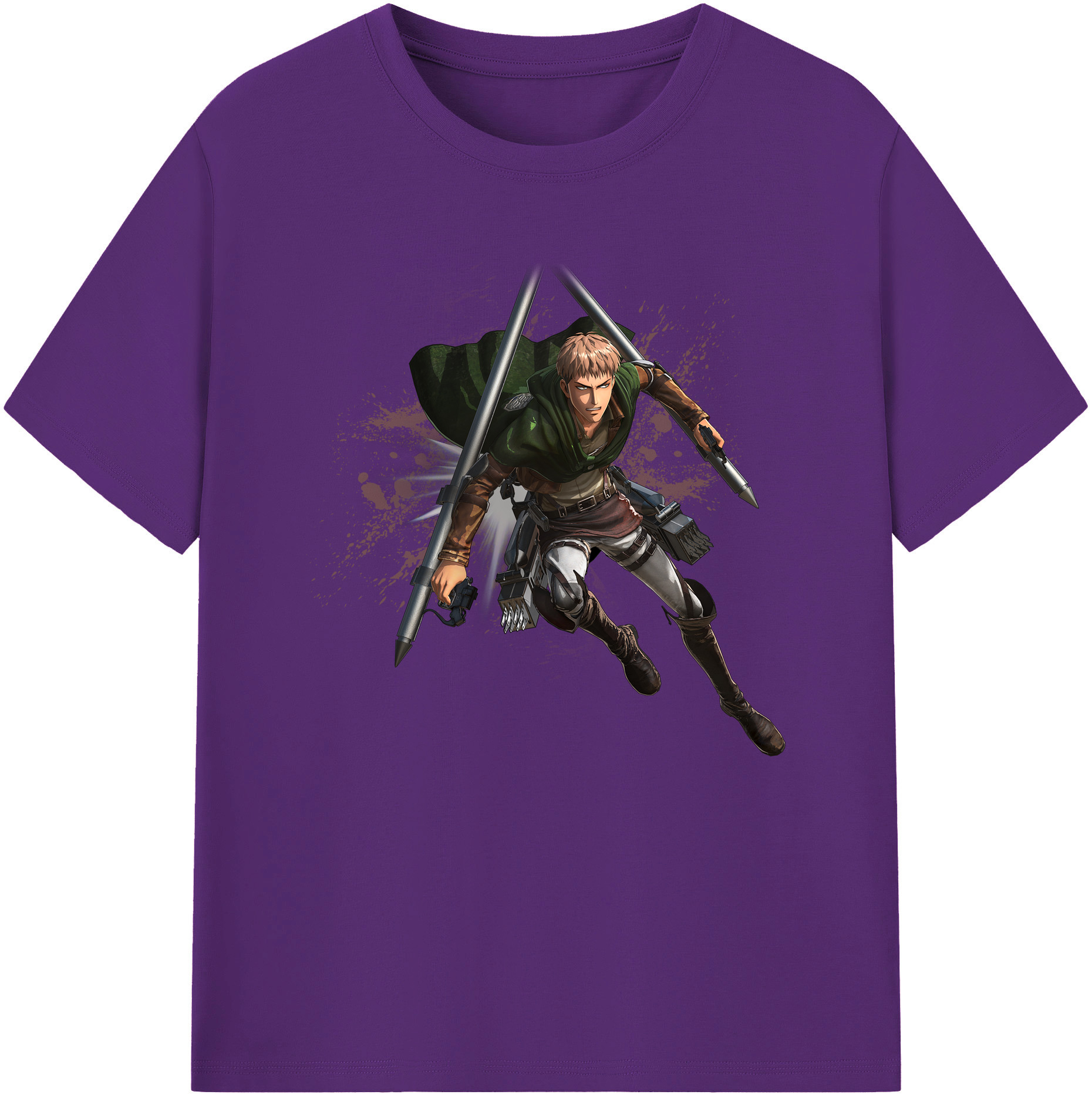 （画像用） 進撃の巨人 ジャン・キルシュタイン Attack on Titan Jean Kirstein 綿100％ メンズ半袖Tシャツ｜肌触りやわらか＆通気性
