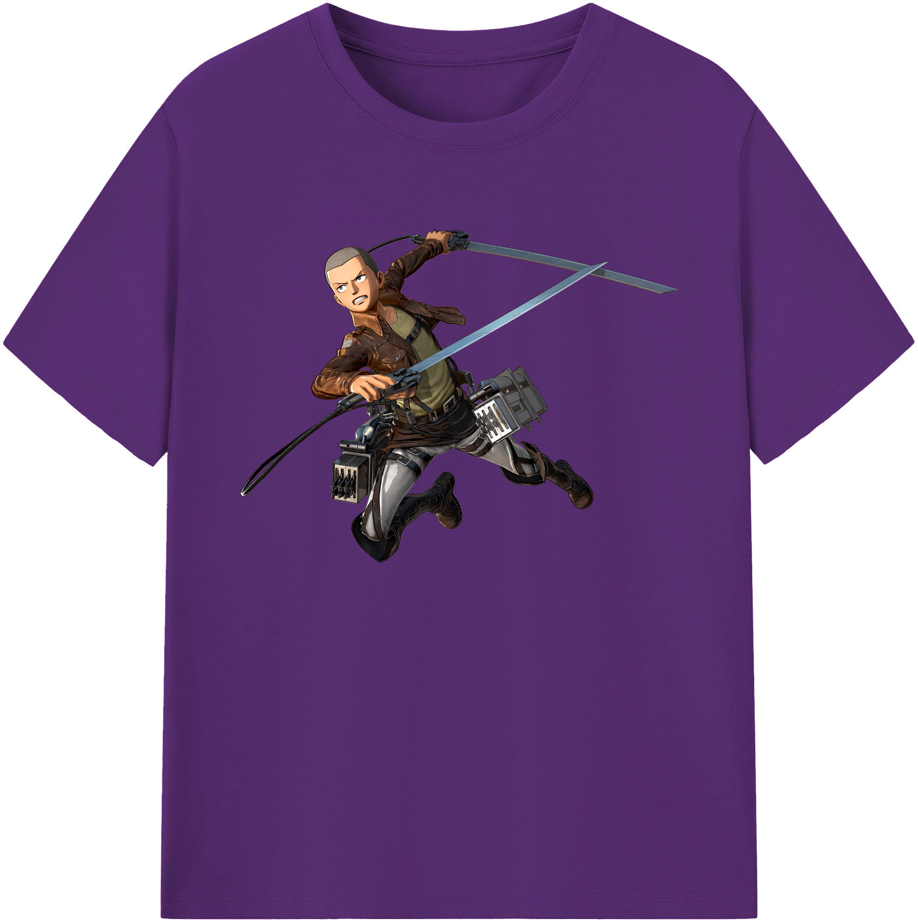 （画像用） 進撃の巨人 コニー·スプリンガー Attack on Titan Connie Springer 綿100％ メンズ半袖Tシャツ｜肌触りやわらか＆通気性