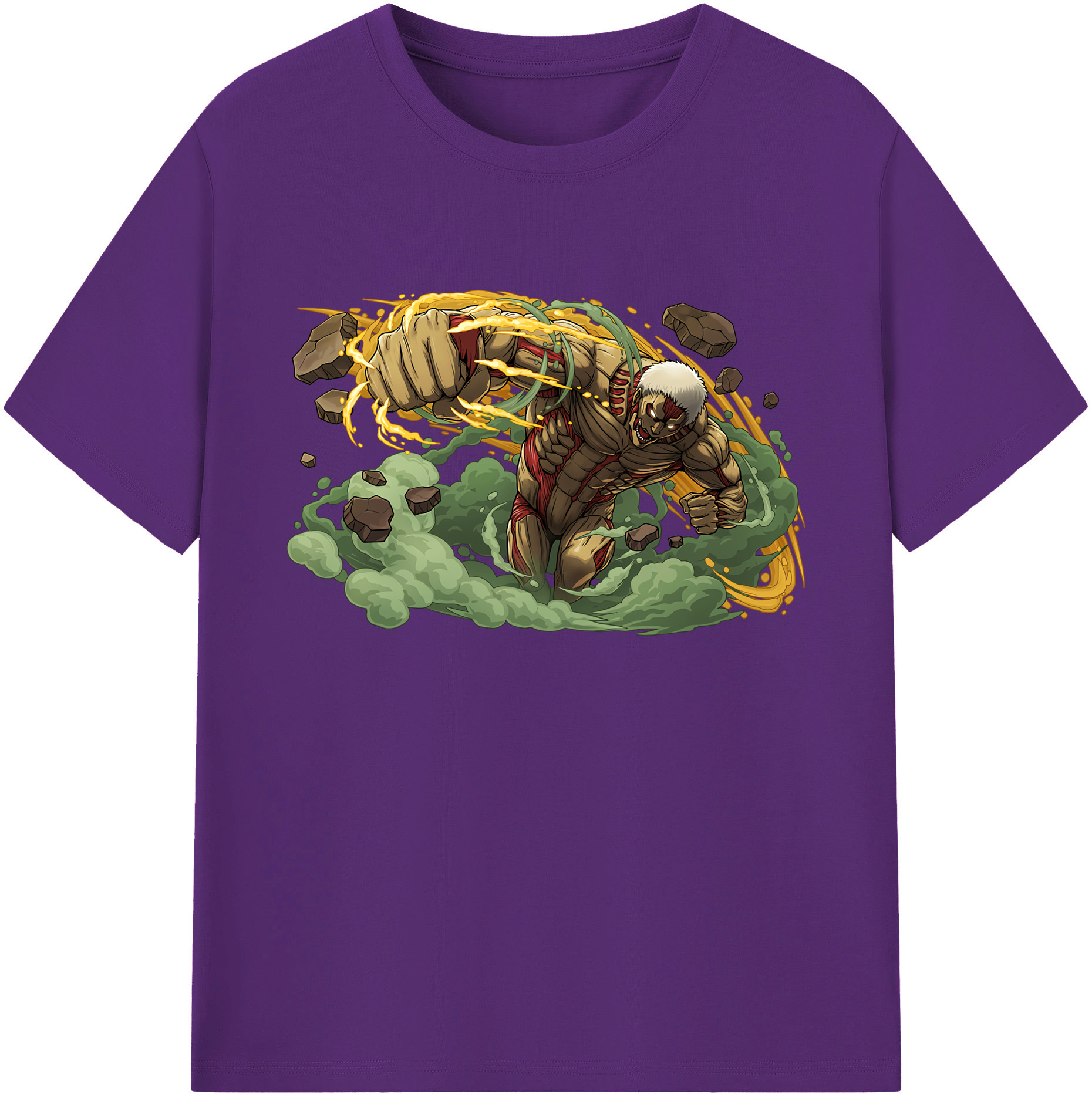 （画像用） 進撃の巨人 Attack on Titan 綿100％ メンズ半袖Tシャツ｜肌触りやわらか＆通気性