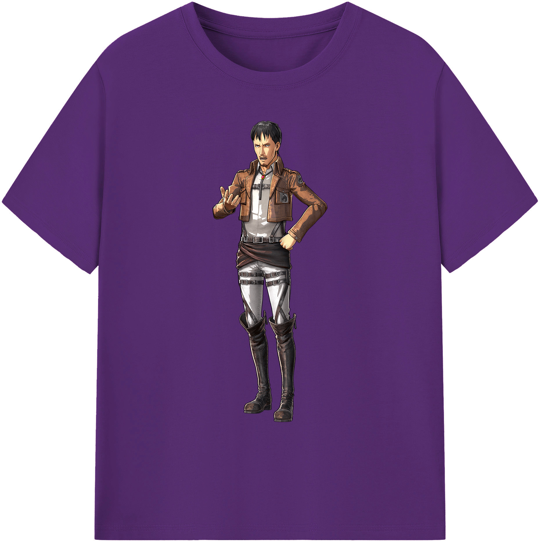 （画像用） 進撃の巨人 Attack on Titan 綿100％ メンズ半袖Tシャツ｜肌触りやわらか＆通気性