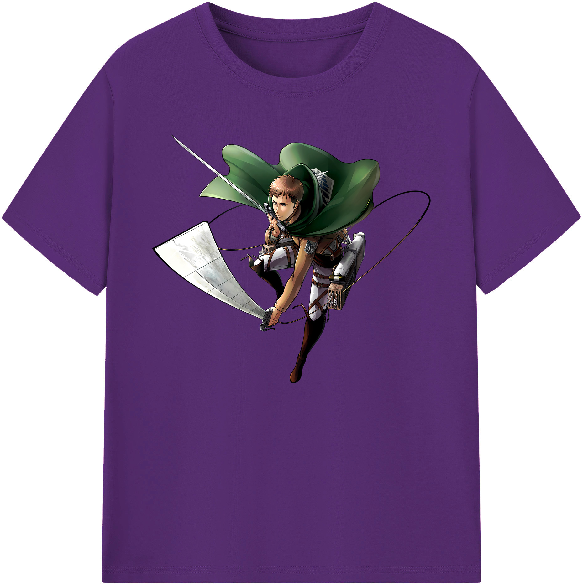 （画像用） 進撃の巨人 Attack on Titan 綿100％ メンズ半袖Tシャツ｜肌触りやわらか＆通気性