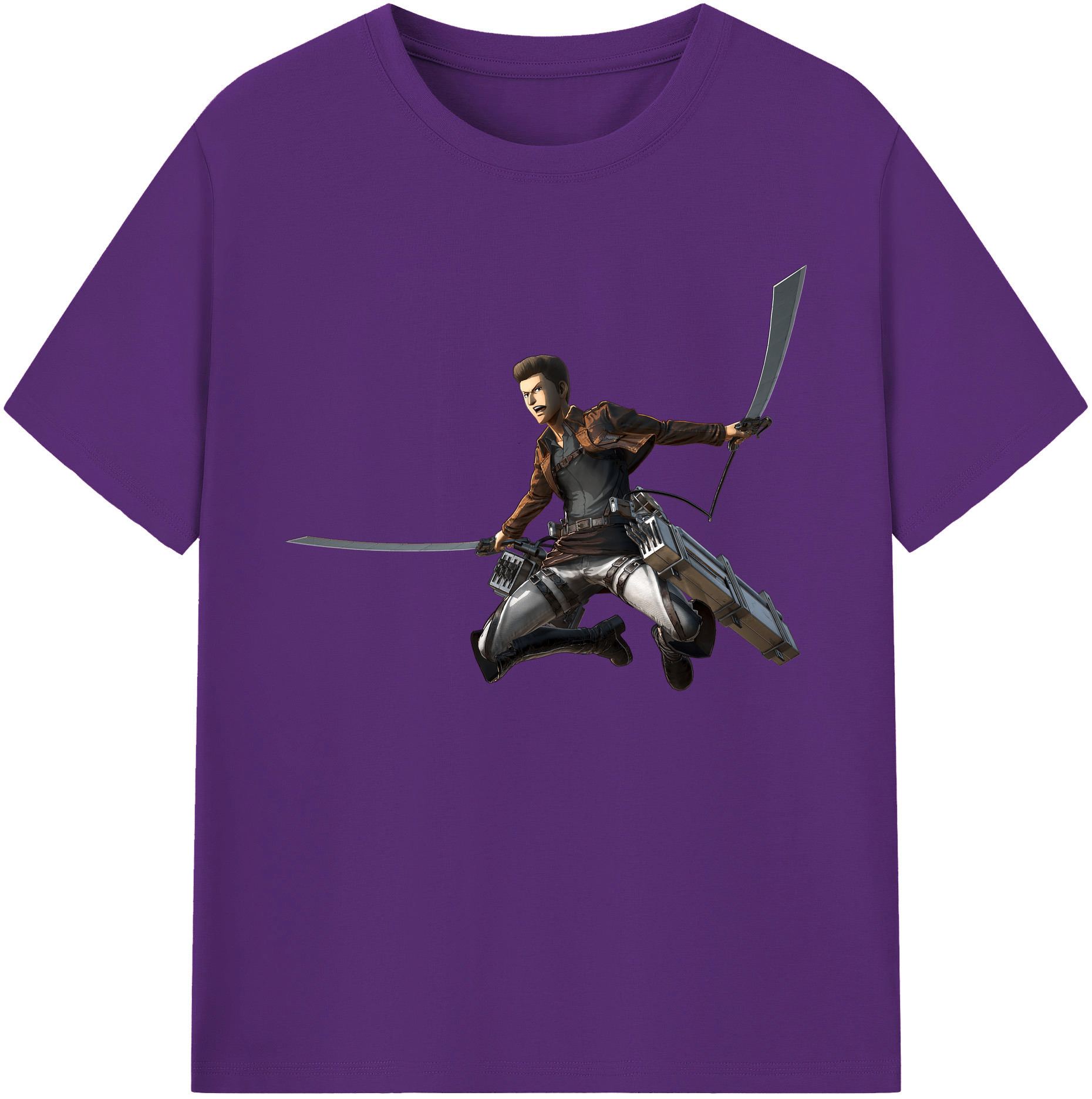 （画像用） 進撃の巨人 Attack on Titan 綿100％ メンズ半袖Tシャツ｜肌触りやわらか＆通気性