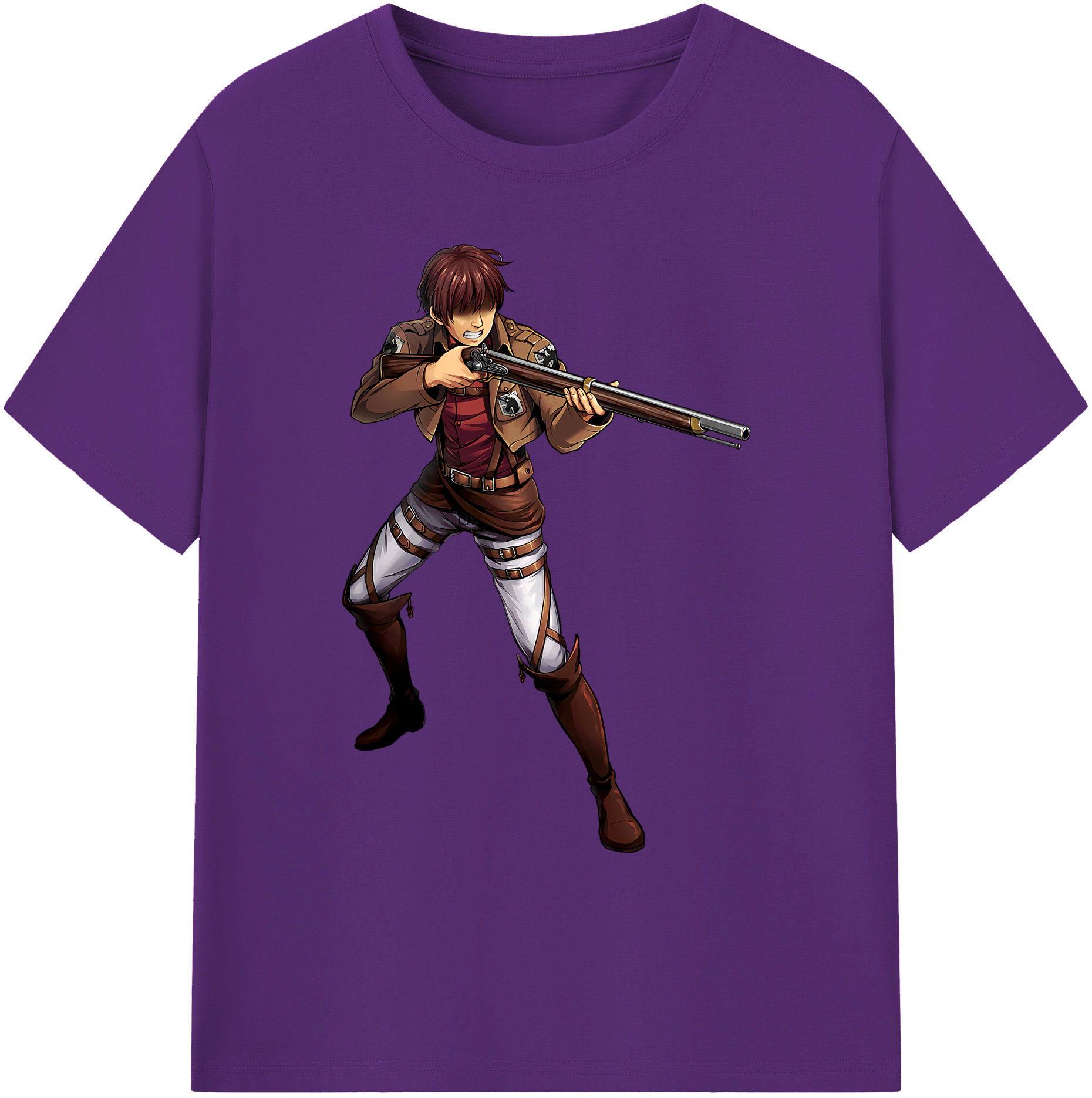 （画像用） 進撃の巨人 Attack on Titan 綿100％ メンズ半袖Tシャツ｜肌触りやわらか＆通気性