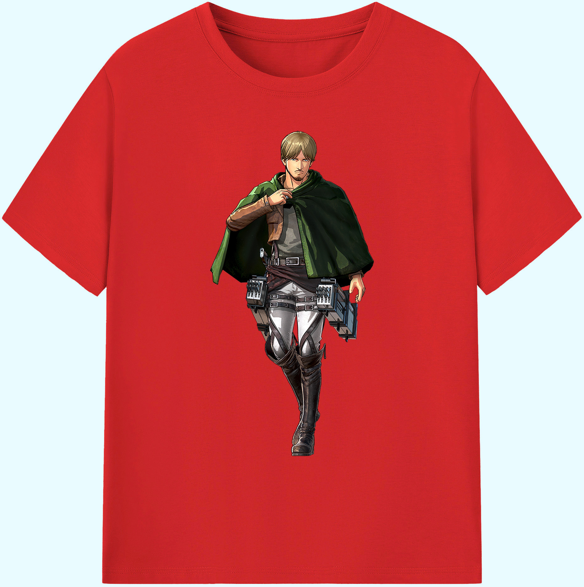 （画像用） 進撃の巨人 ミケ·ザカリアス Attack on Titan Mike Zakarius 綿100％ メンズ半袖Tシャツ｜肌触りやわらか＆通気性
