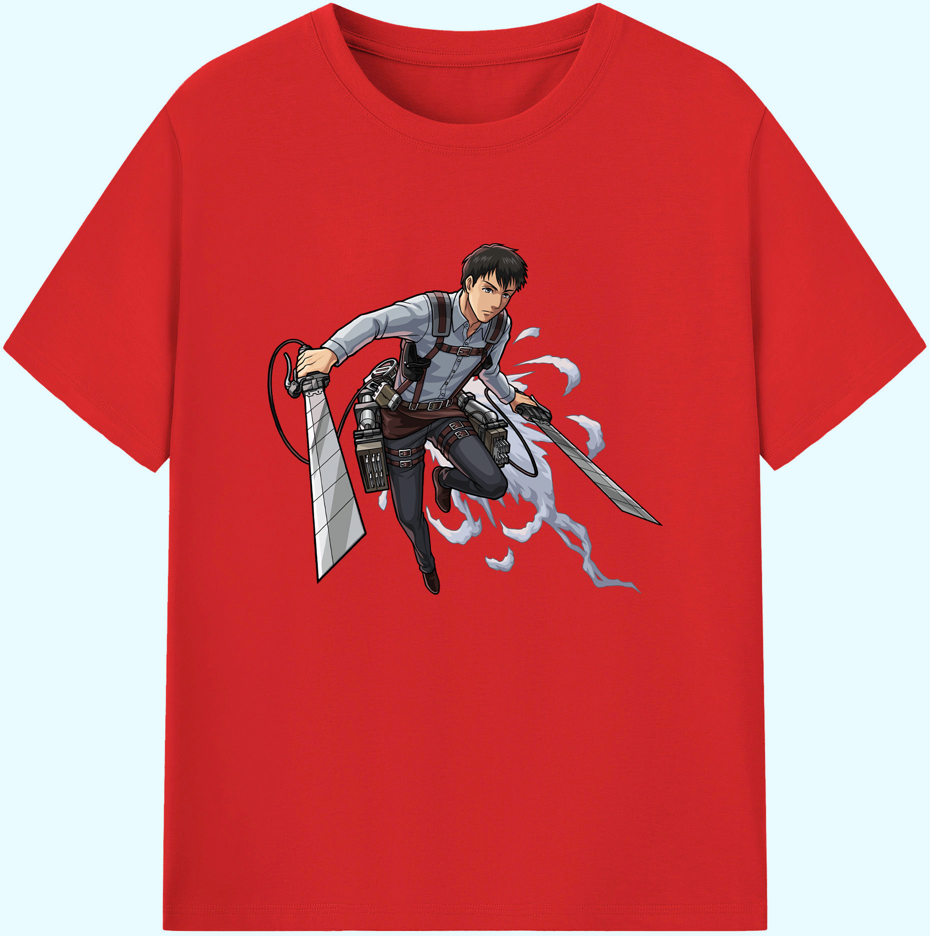 （画像用） 進撃の巨人 ベルトルト・フーバー Attack on Titan Bertholdt Hoover 綿100％ メンズ半袖Tシャツ｜肌触りやわらか＆通気性