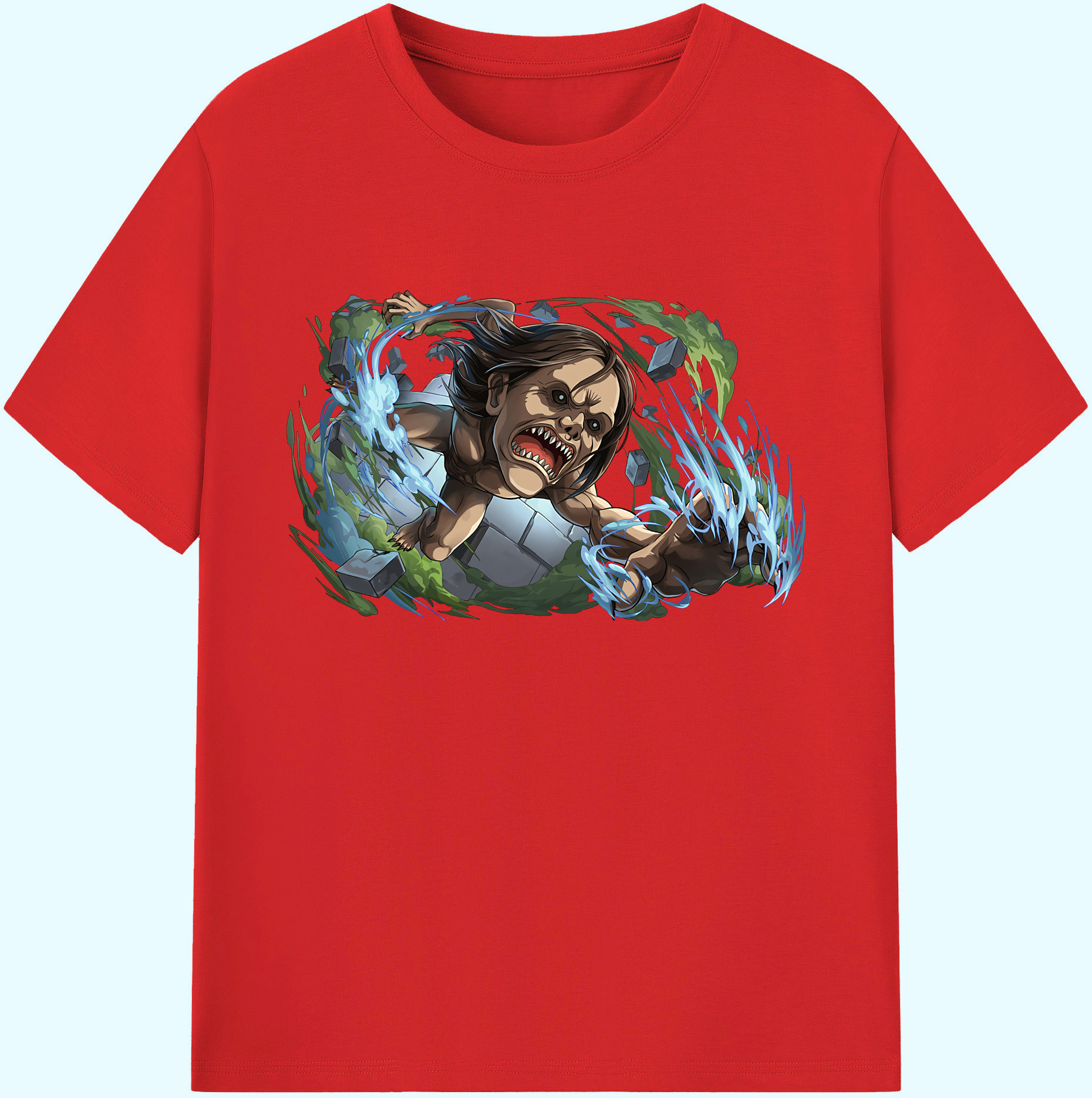 （画像用） 進撃の巨人 Attack on Titan 綿100％ メンズ半袖Tシャツ｜肌触りやわらか＆通気性