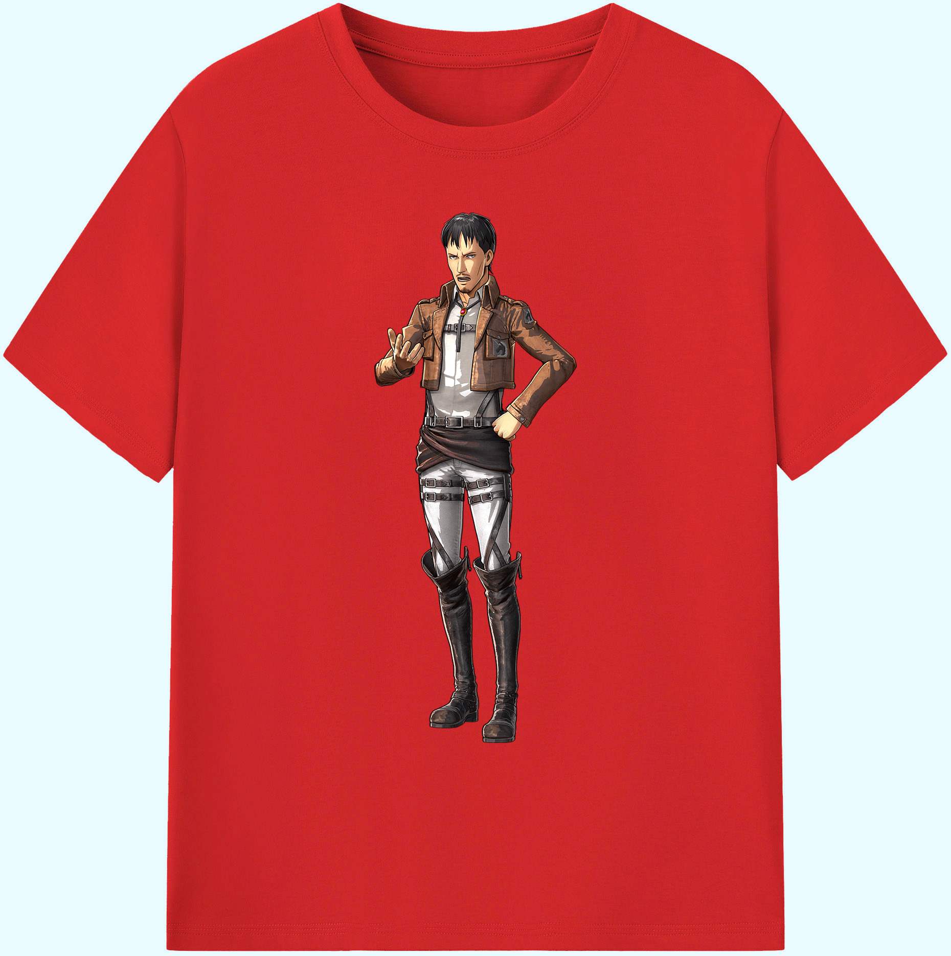 （画像用） 進撃の巨人 Attack on Titan 綿100％ メンズ半袖Tシャツ｜肌触りやわらか＆通気性