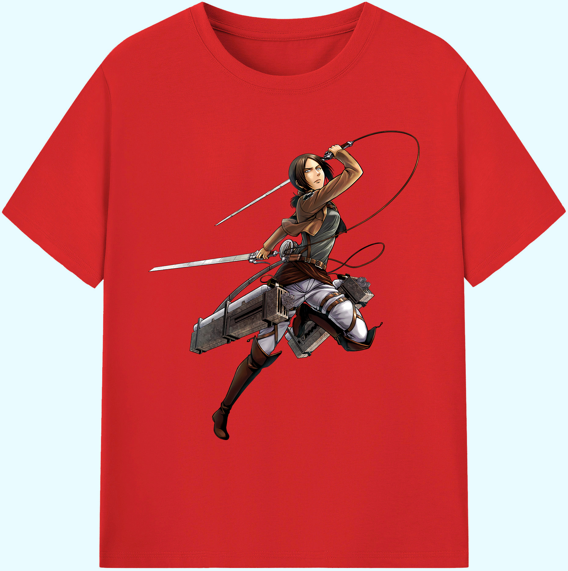 （画像用） 進撃の巨人 Attack on Titan 綿100％ メンズ半袖Tシャツ｜肌触りやわらか＆通気性