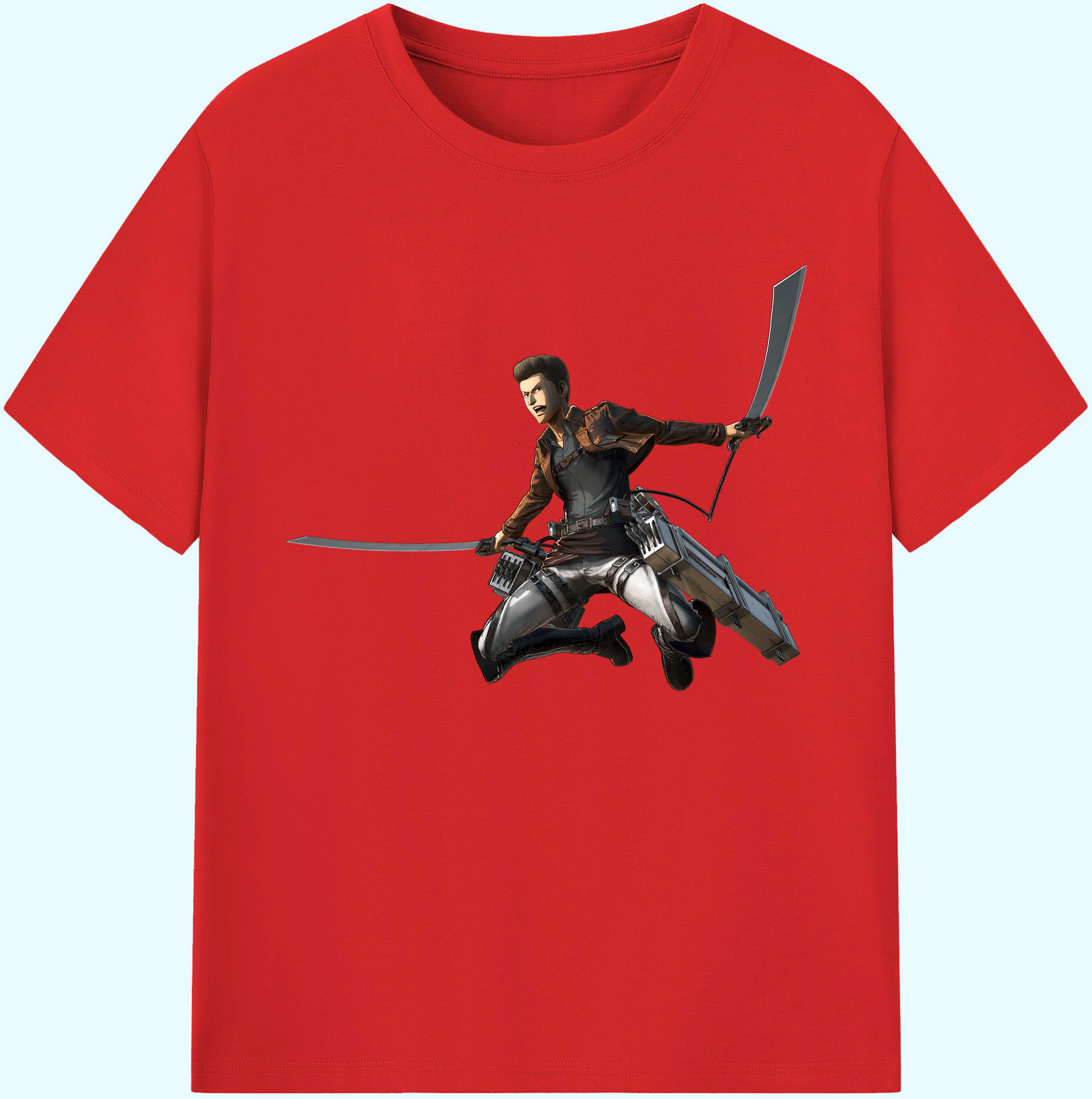 （画像用） 進撃の巨人 Attack on Titan 綿100％ メンズ半袖Tシャツ｜肌触りやわらか＆通気性
