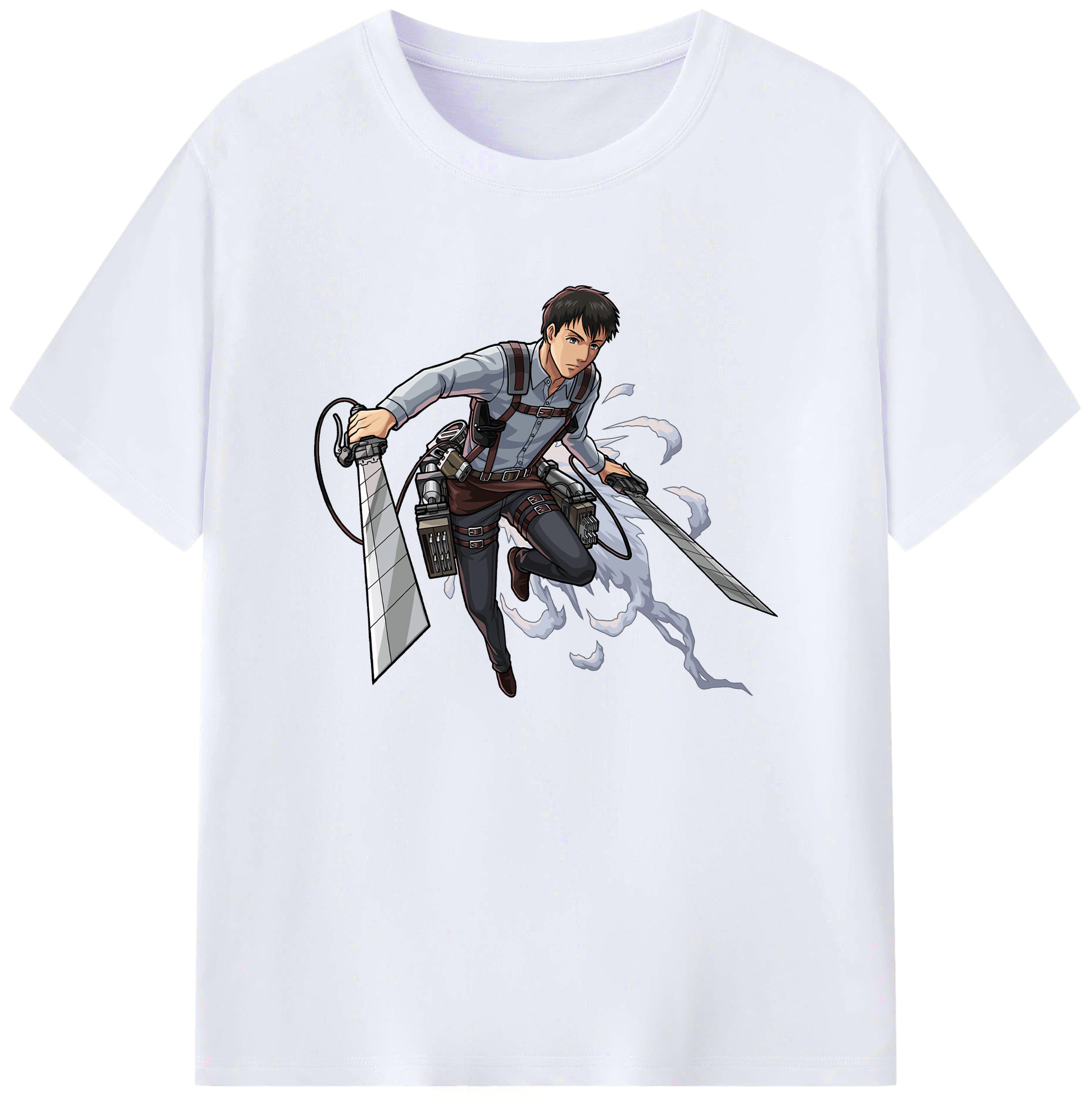 （画像用） 進撃の巨人 ベルトルト・フーバー Attack on Titan Bertholdt Hoover 綿100％ メンズ半袖Tシャツ｜肌触りやわらか＆通気性