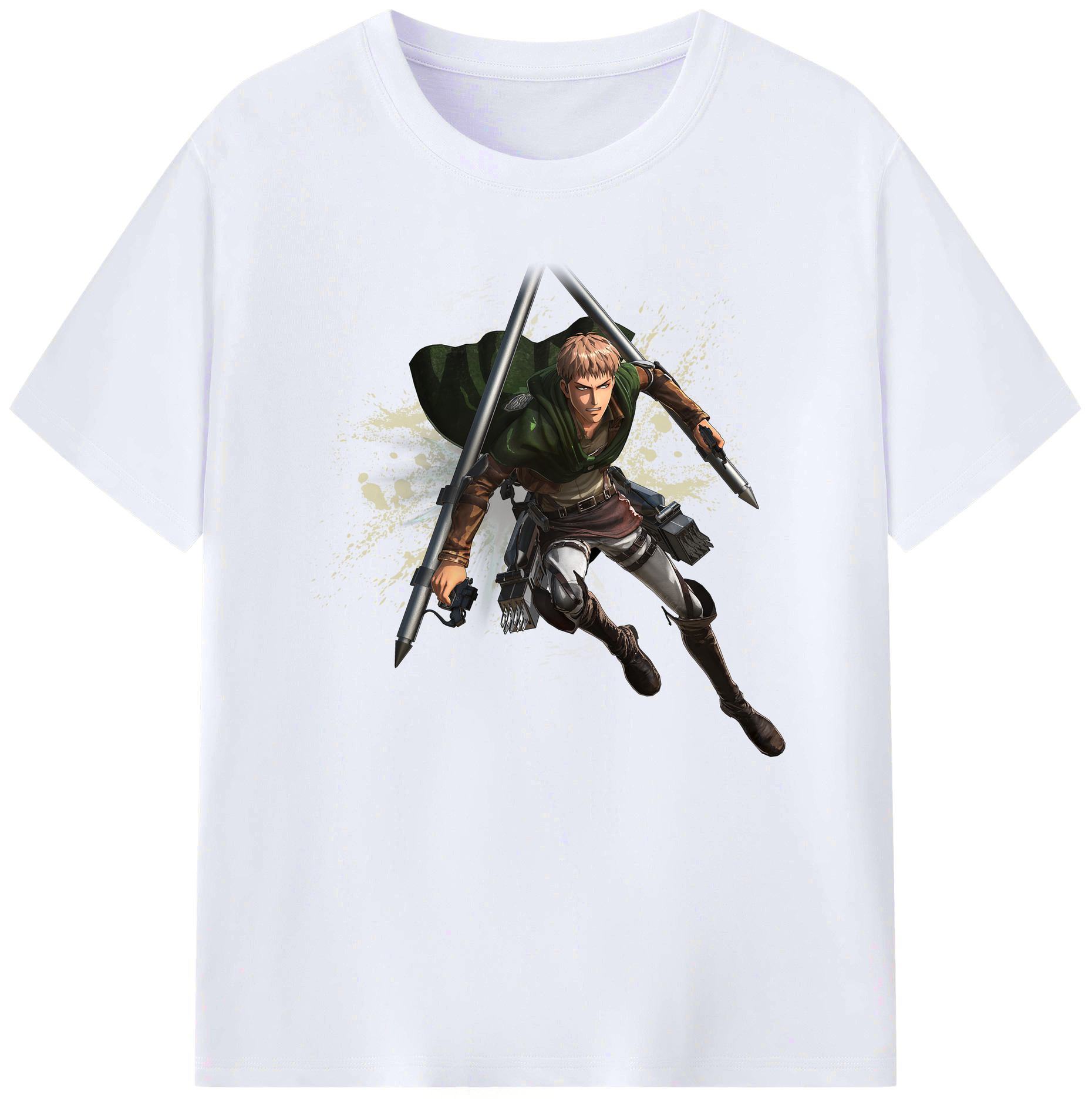 （画像用） 進撃の巨人 ジャン・キルシュタイン Attack on Titan Jean Kirstein 綿100％ メンズ半袖Tシャツ｜肌触りやわらか＆通気性