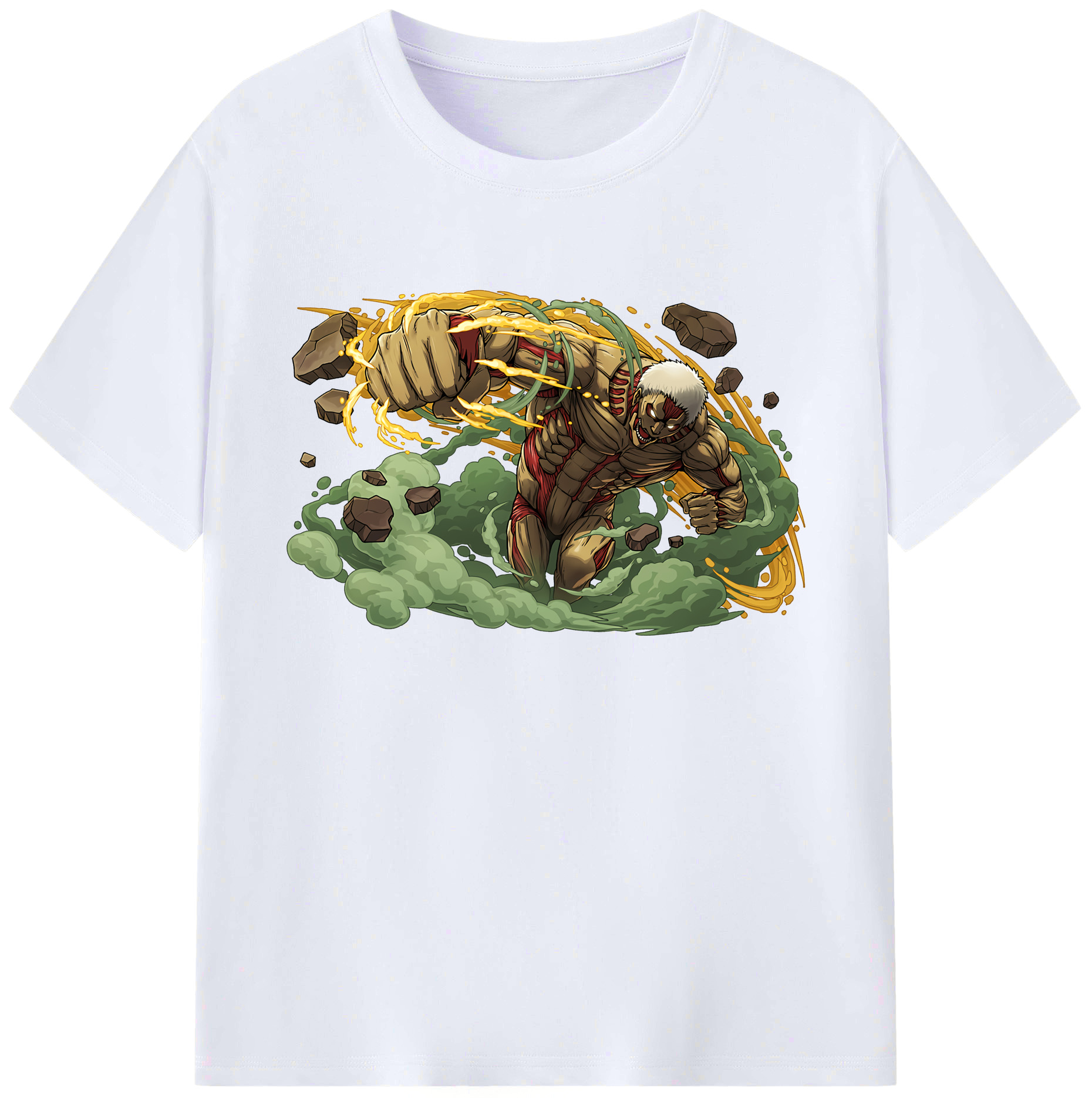 （画像用） 進撃の巨人 Attack on Titan 綿100％ メンズ半袖Tシャツ｜肌触りやわらか＆通気性