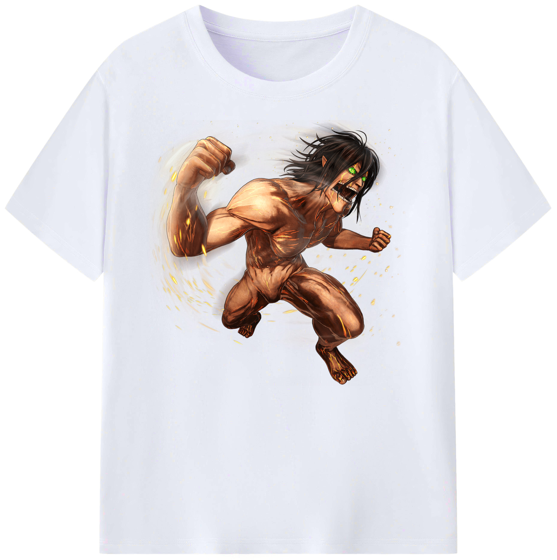 （画像用） 進撃の巨人 Attack on Titan 綿100％ メンズ半袖Tシャツ｜肌触りやわらか＆通気性
