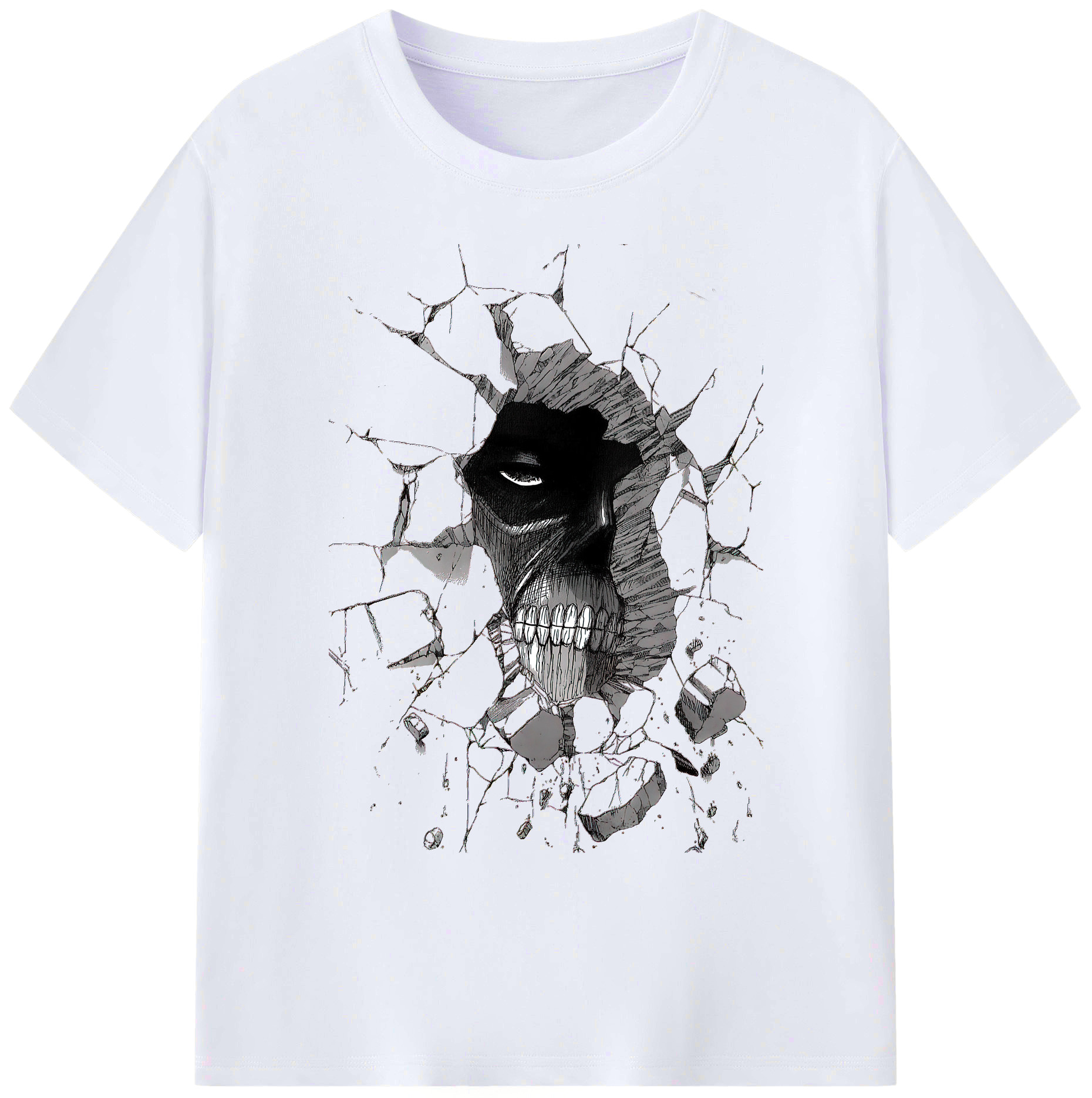 （画像用） 進撃の巨人 Attack on Titan 綿100％ メンズ半袖Tシャツ｜肌触りやわらか＆通気性