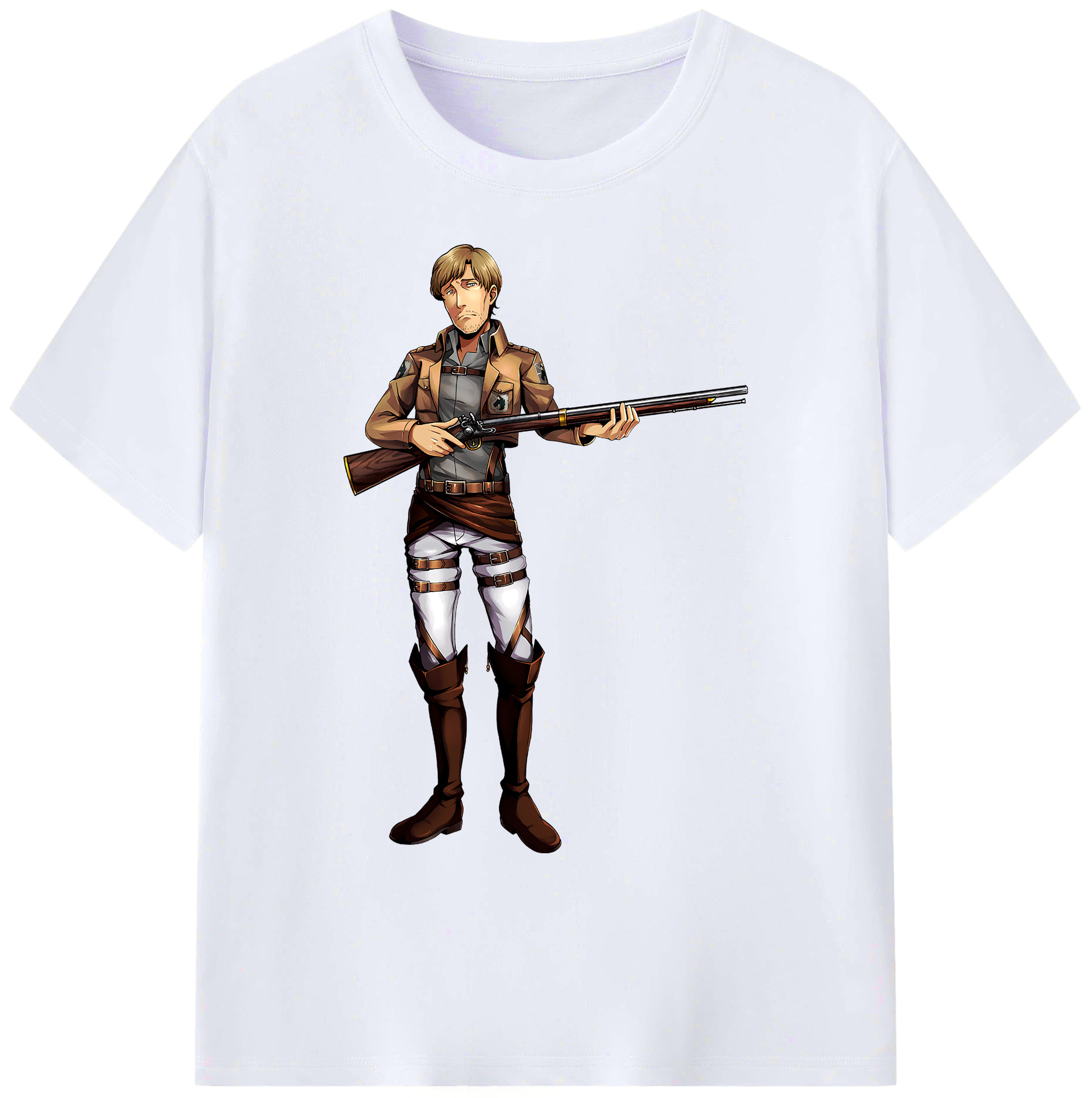 （画像用） 進撃の巨人 Attack on Titan 綿100％ メンズ半袖Tシャツ｜肌触りやわらか＆通気性
