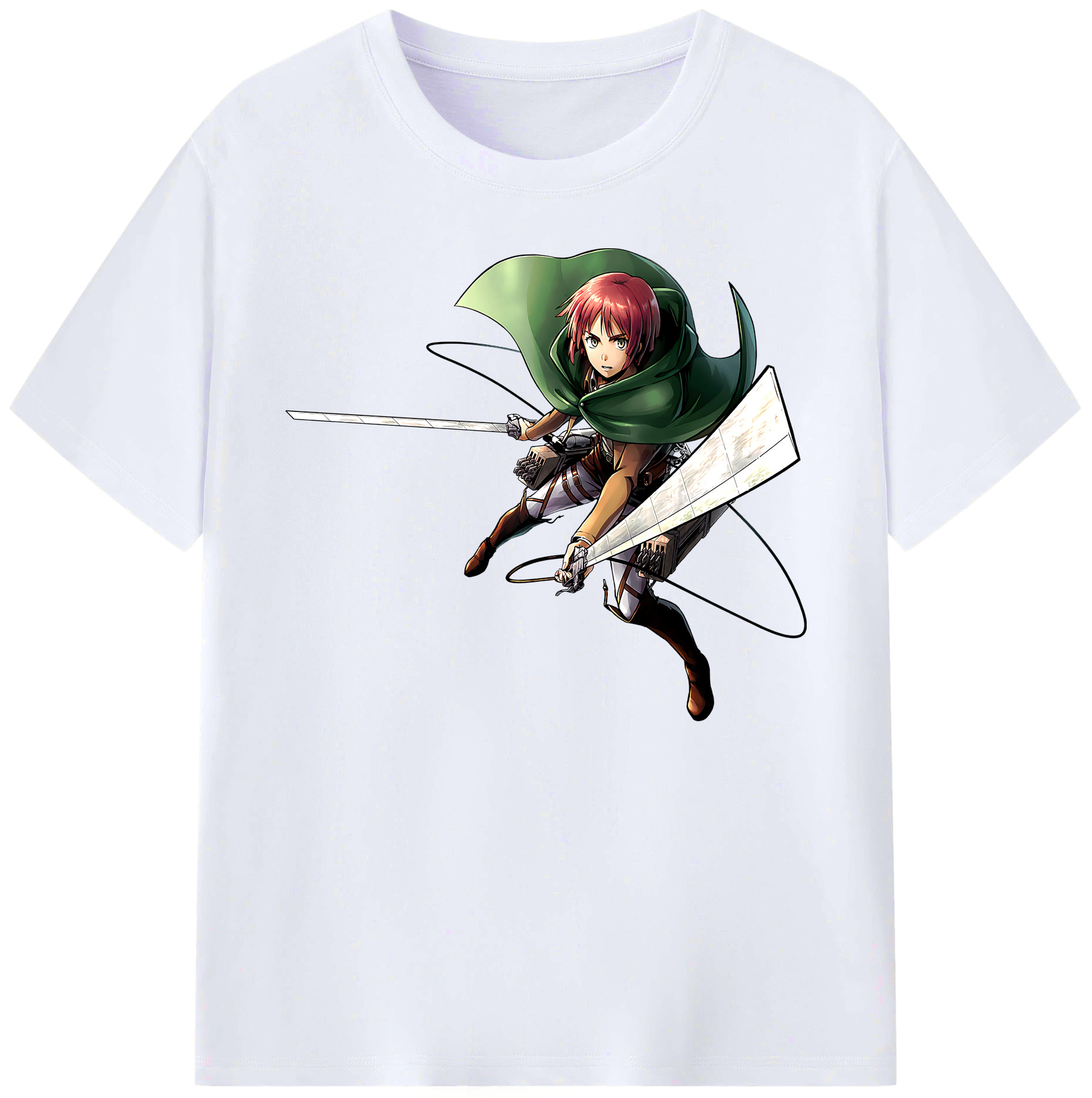 （画像用） 進撃の巨人 Attack on Titan 綿100％ メンズ半袖Tシャツ｜肌触りやわらか＆通気性