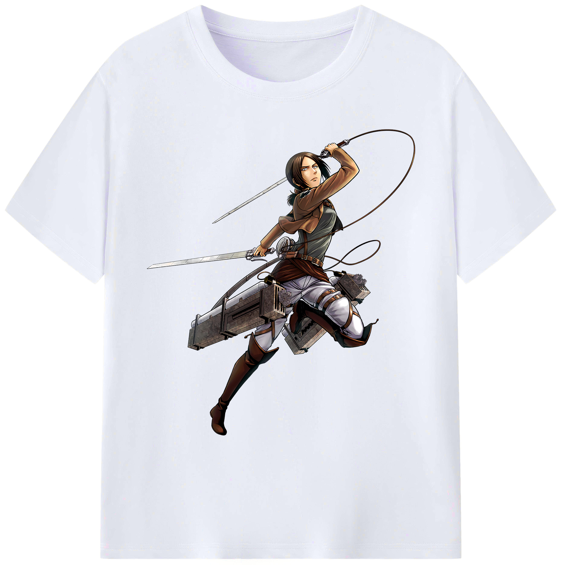 （画像用） 進撃の巨人 Attack on Titan 綿100％ メンズ半袖Tシャツ｜肌触りやわらか＆通気性