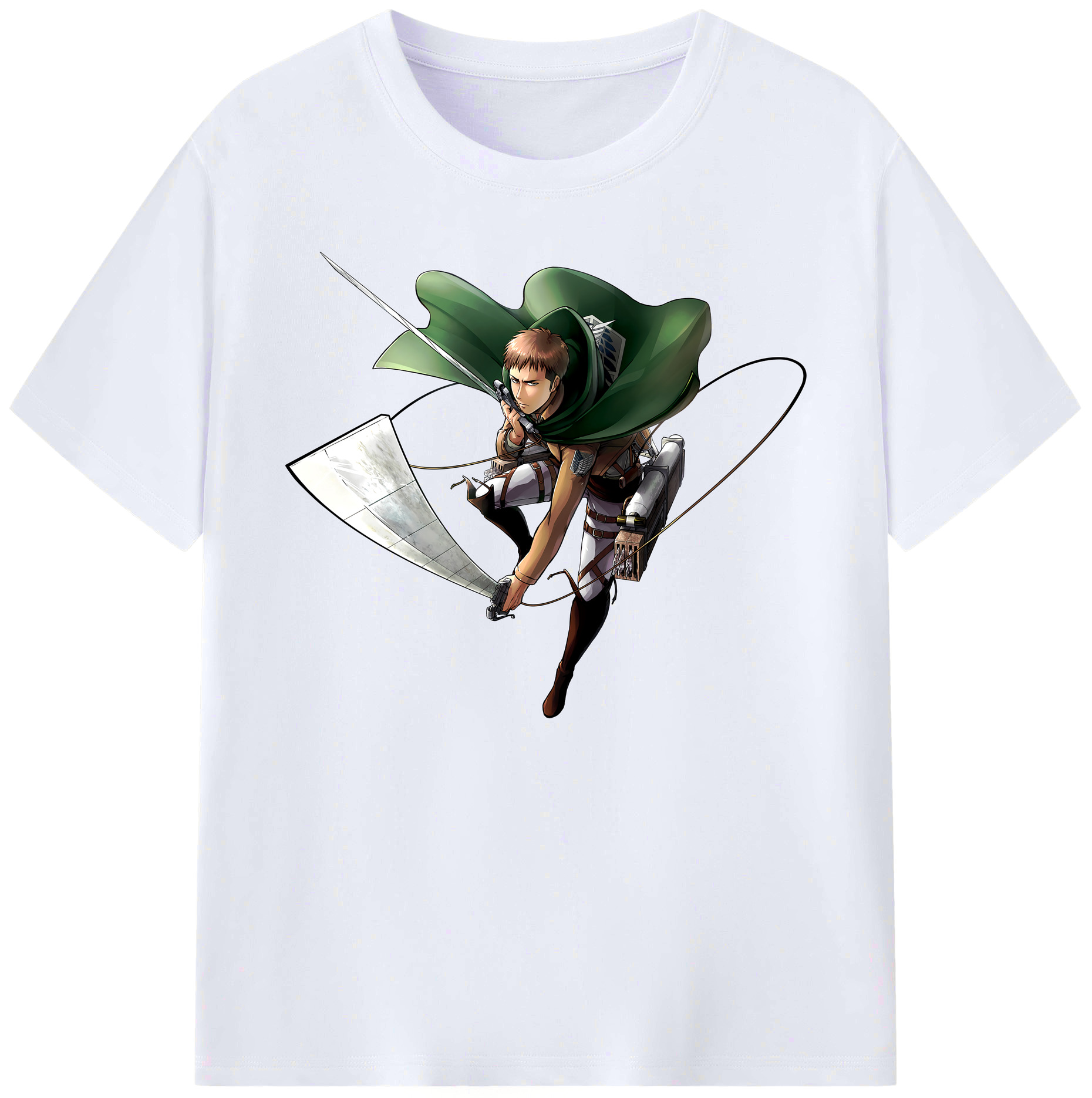（画像用） 進撃の巨人 Attack on Titan 綿100％ メンズ半袖Tシャツ｜肌触りやわらか＆通気性