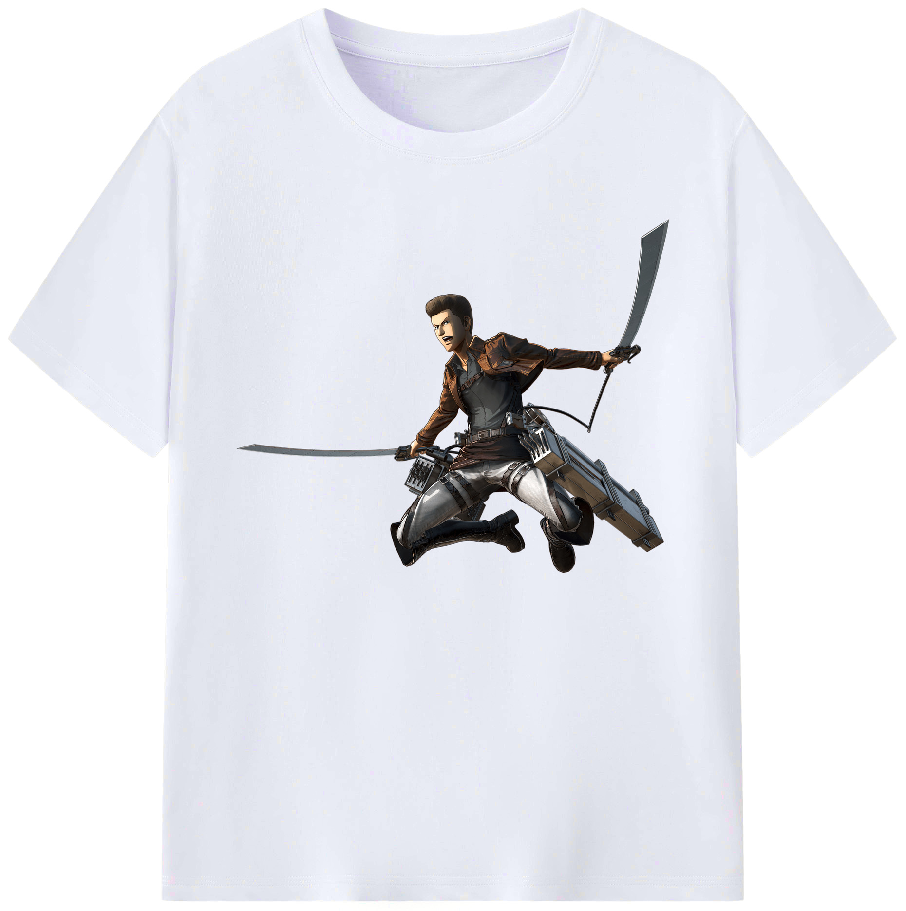 （画像用） 進撃の巨人 Attack on Titan 綿100％ メンズ半袖Tシャツ｜肌触りやわらか＆通気性