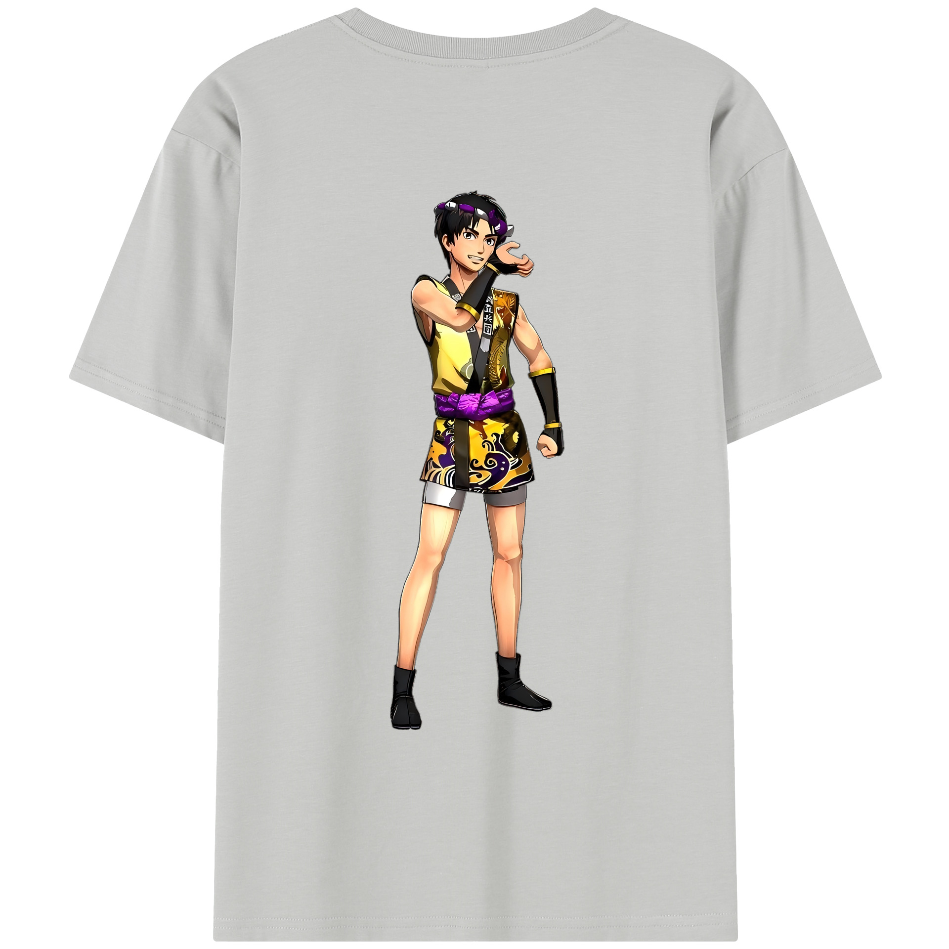 （画像用） 進撃の巨人 リヴァイ·アッカーマン Attack on Titan Levi Ackerman レディース半袖Tシャツ(バックプリント)