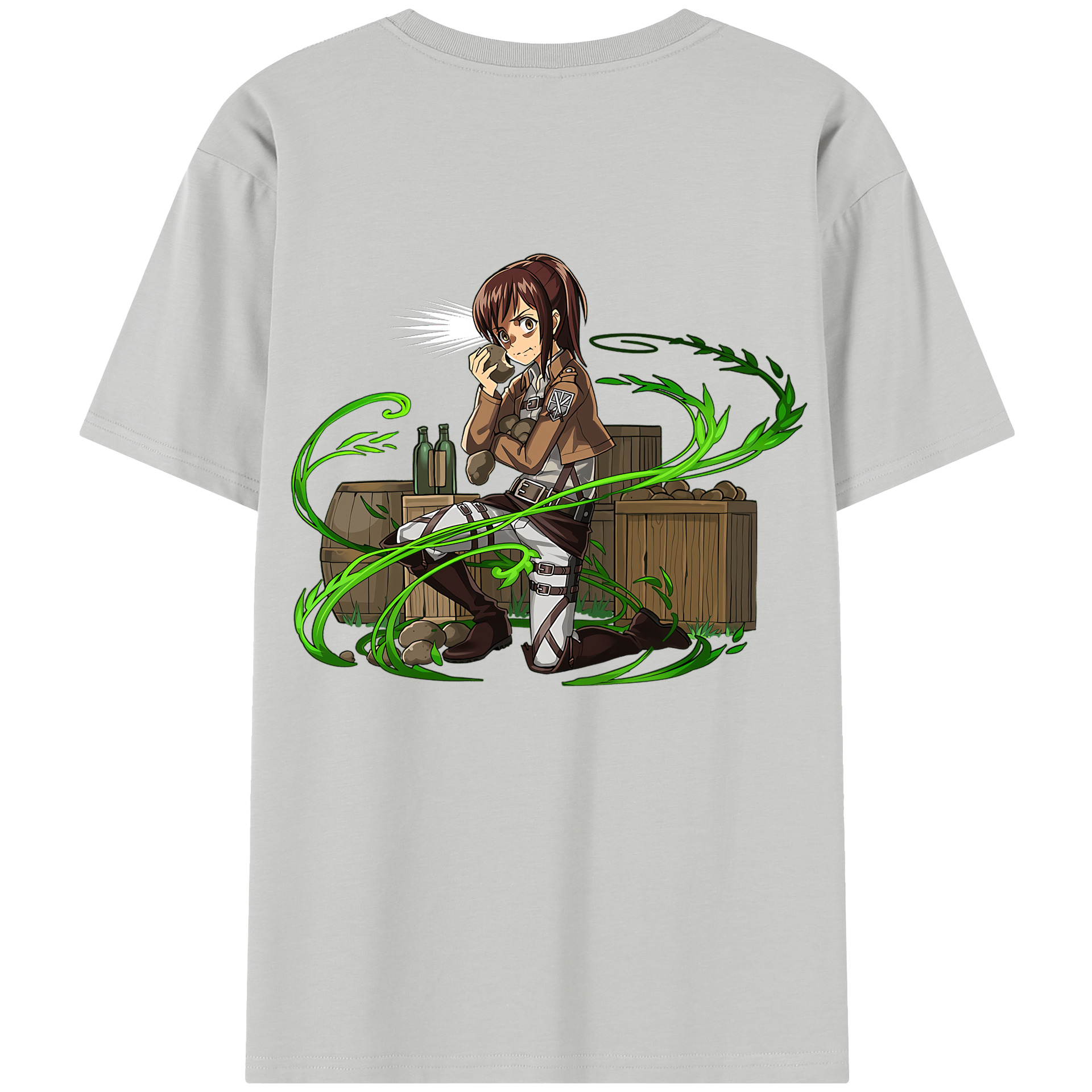 （画像用） 進撃の巨人 サシャ·ブラウス Attack on Titan Sasha Blaus レディース半袖Tシャツ(バックプリント)