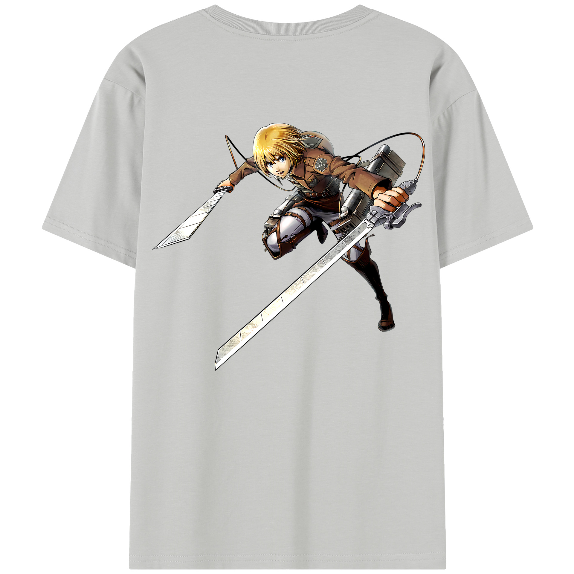 （画像用） 進撃の巨人 アルミン·アルレルト Attack on Titan Armin Arlert レディース半袖Tシャツ(バックプリント)