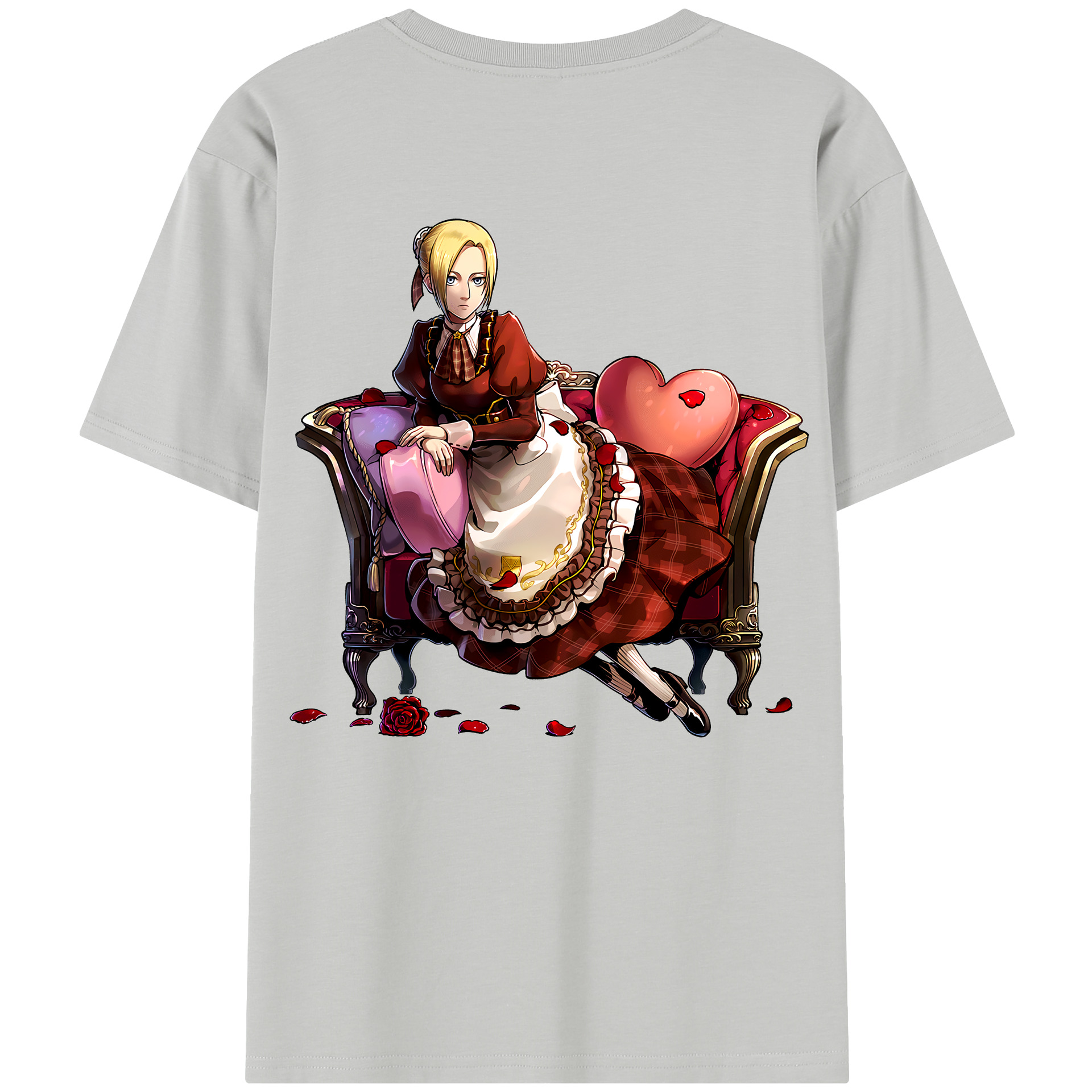 （画像用） 進撃の巨人 アニ・レオンハート Attack on Titan Annie Leonhart レディース半袖Tシャツ(バックプリント)