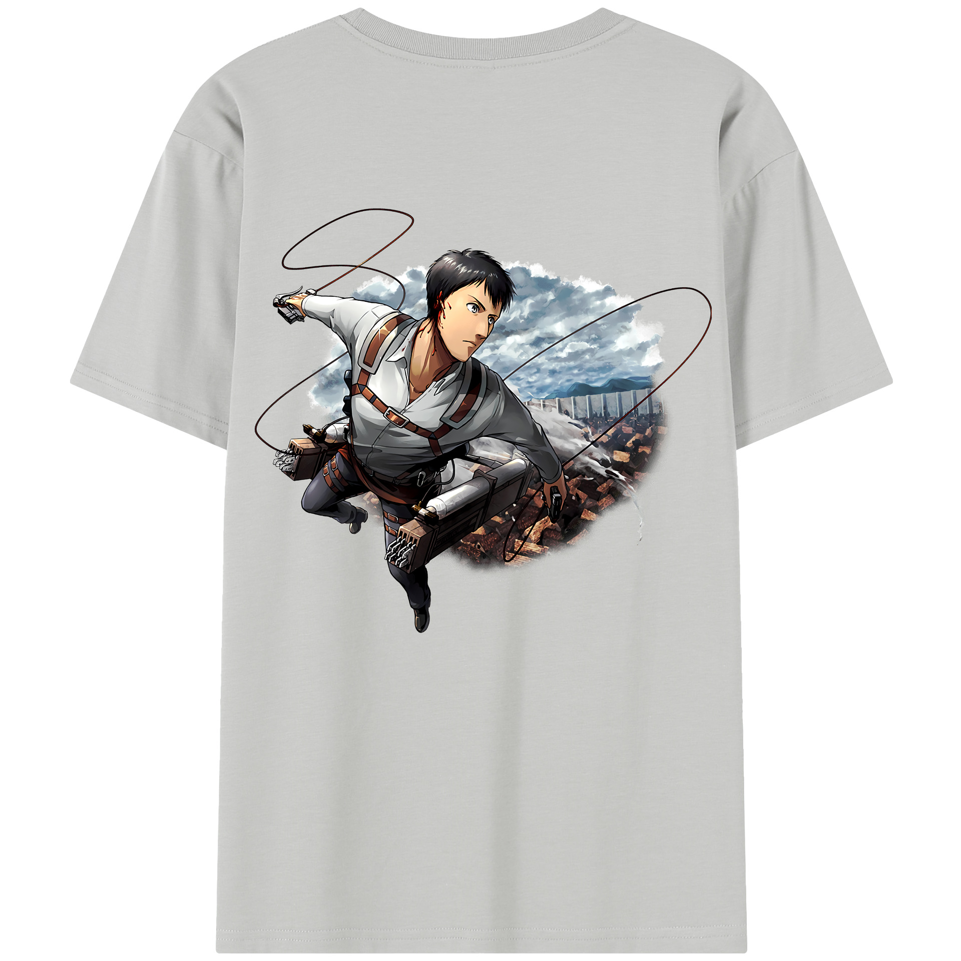 （画像用） 進撃の巨人 ベルトルト・フーバー Attack on Titan Bertholdt Hoover レディース半袖Tシャツ(バックプリント)