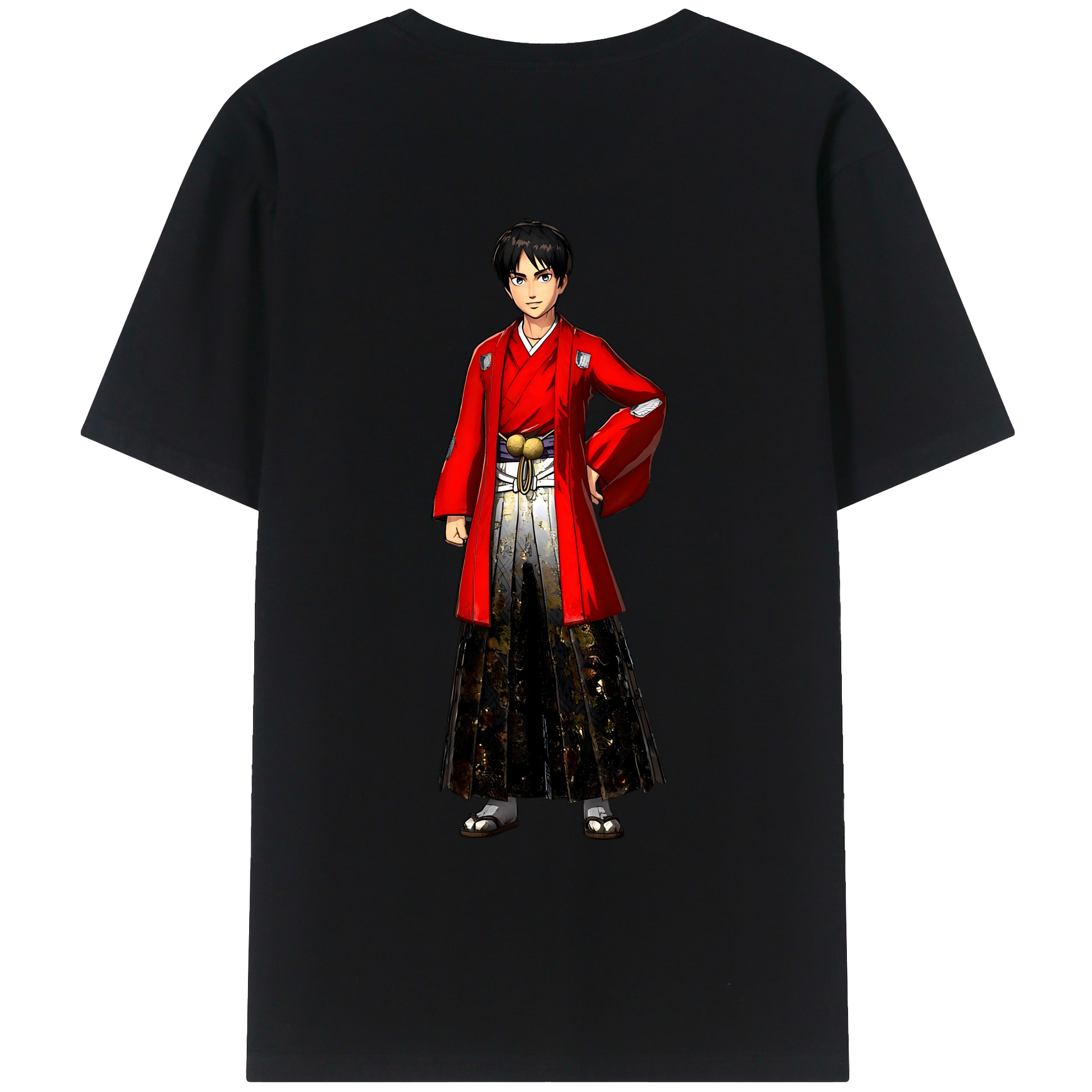 （画像用） 進撃の巨人 エレン･イェーガー Attack on Titan Eren Jäger レディース半袖Tシャツ(バックプリント)