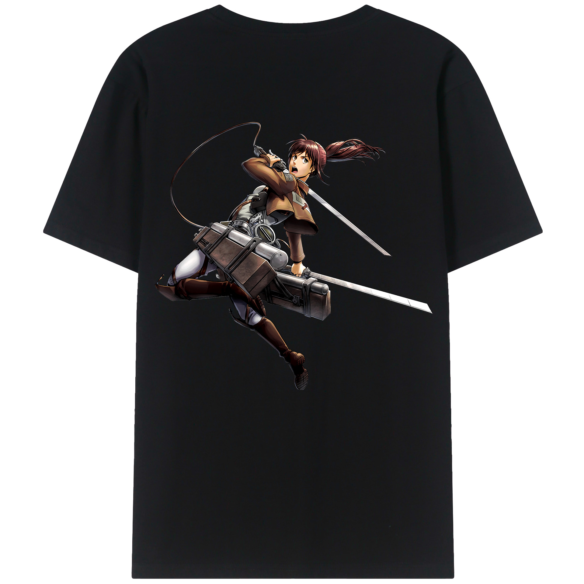 （画像用） 進撃の巨人 サシャ·ブラウス Attack on Titan Sasha Blaus レディース半袖Tシャツ(バックプリント)