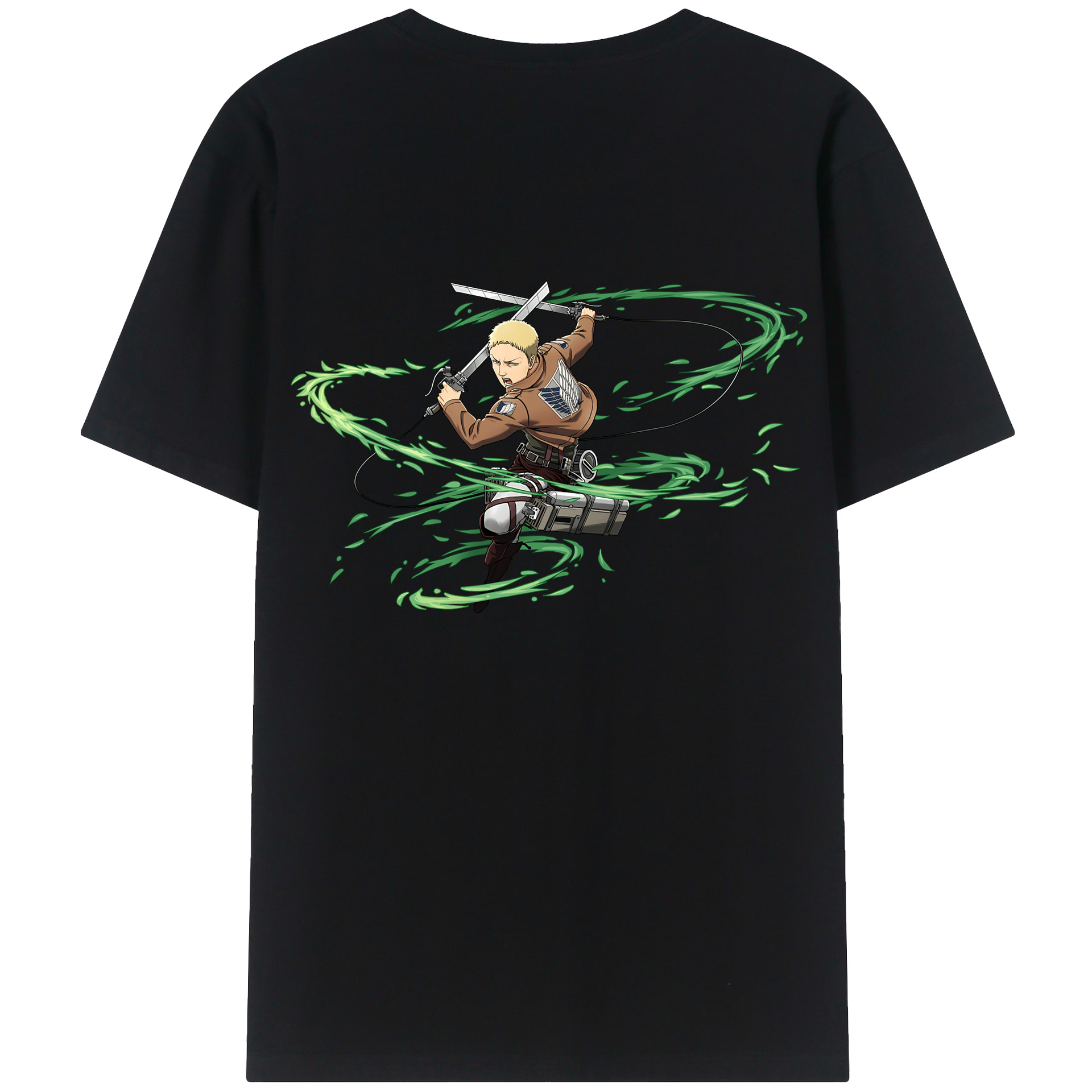 （画像用） 進撃の巨人 ライナー・ブラウン Attack on Titan Reiner Braun レディース半袖Tシャツ(バックプリント)