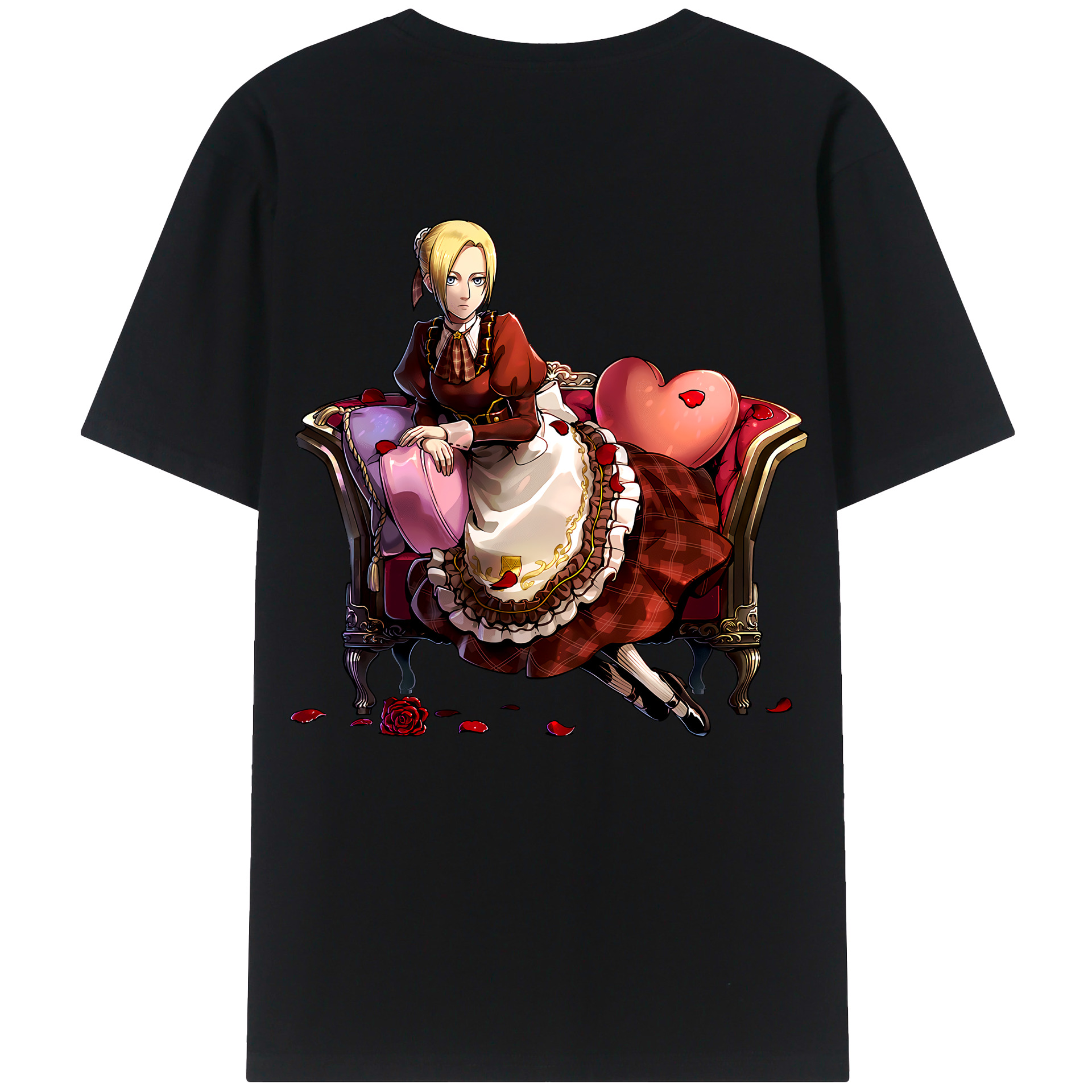 （画像用） 進撃の巨人 アニ・レオンハート Attack on Titan Annie Leonhart レディース半袖Tシャツ(バックプリント)