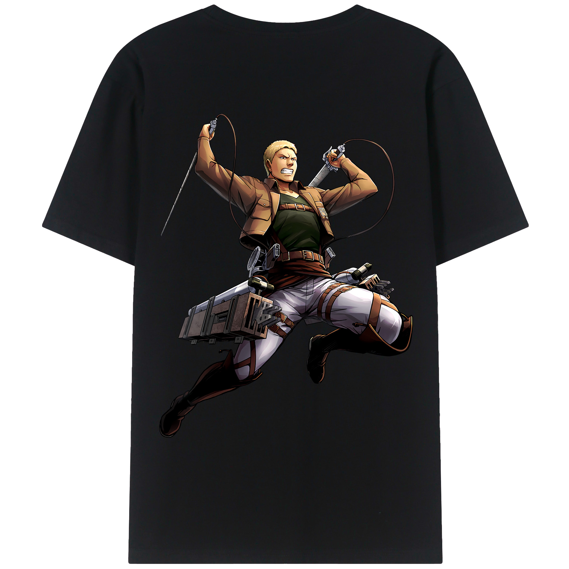 （画像用） 進撃の巨人 ライナー・ブラウン Attack on Titan Reiner Braun レディース半袖Tシャツ(バックプリント)