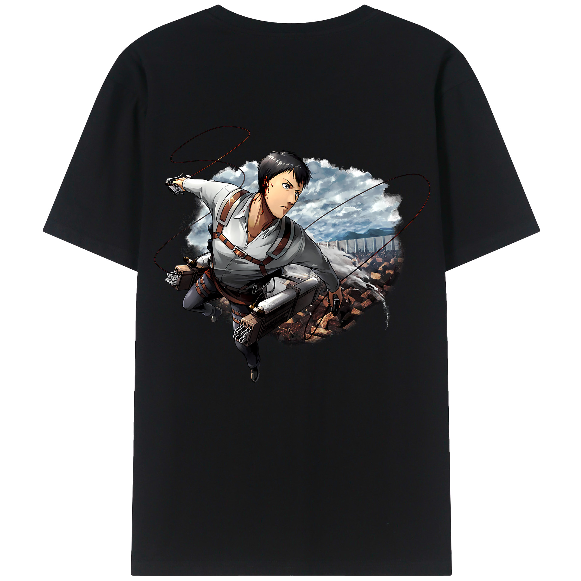 （画像用） 進撃の巨人 ベルトルト・フーバー Attack on Titan Bertholdt Hoover レディース半袖Tシャツ(バックプリント)
