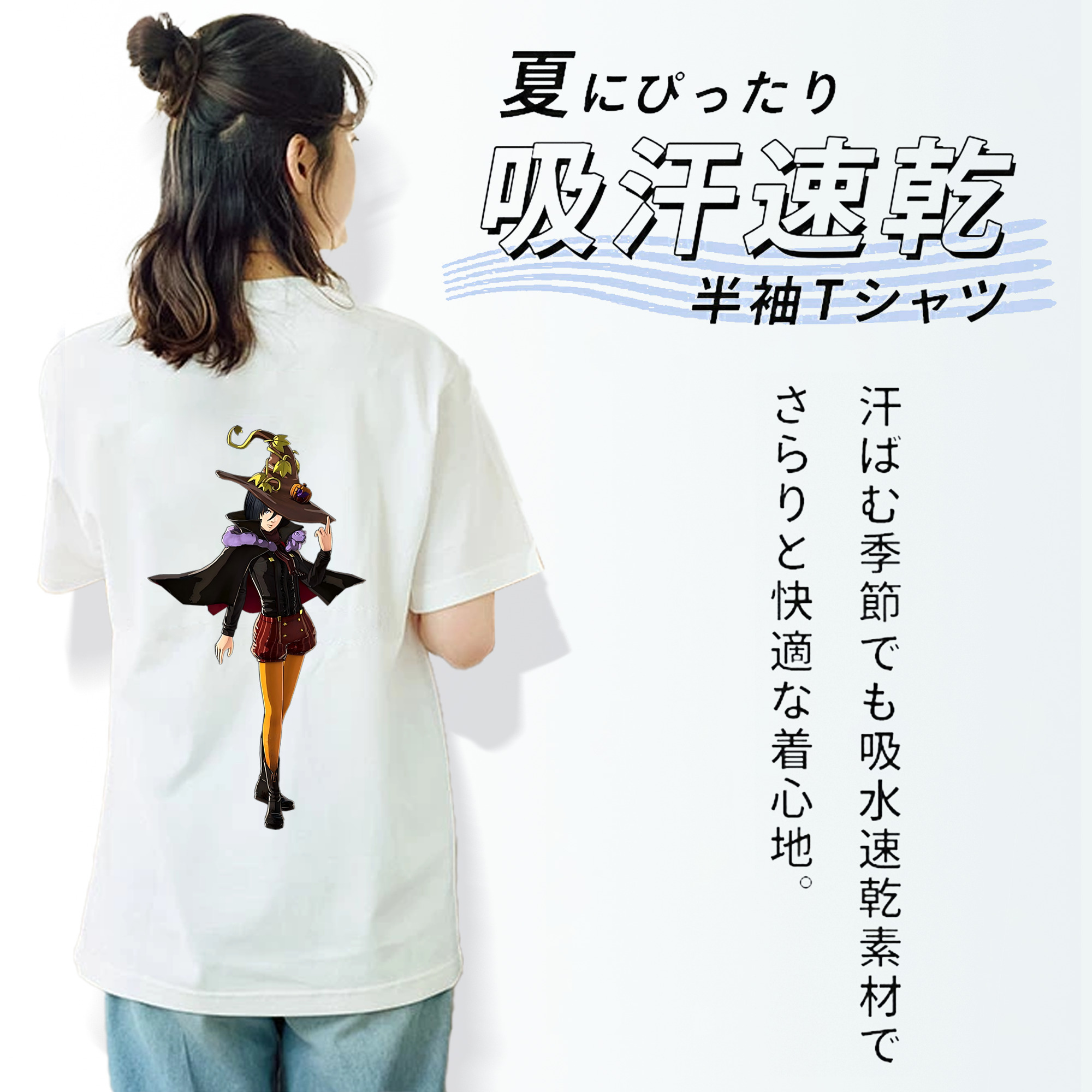 進撃の巨人 ミカサ·アッカーマン Attack on Titan Mikasa Ackerman レディース半袖Tシャツ(バックプリント)