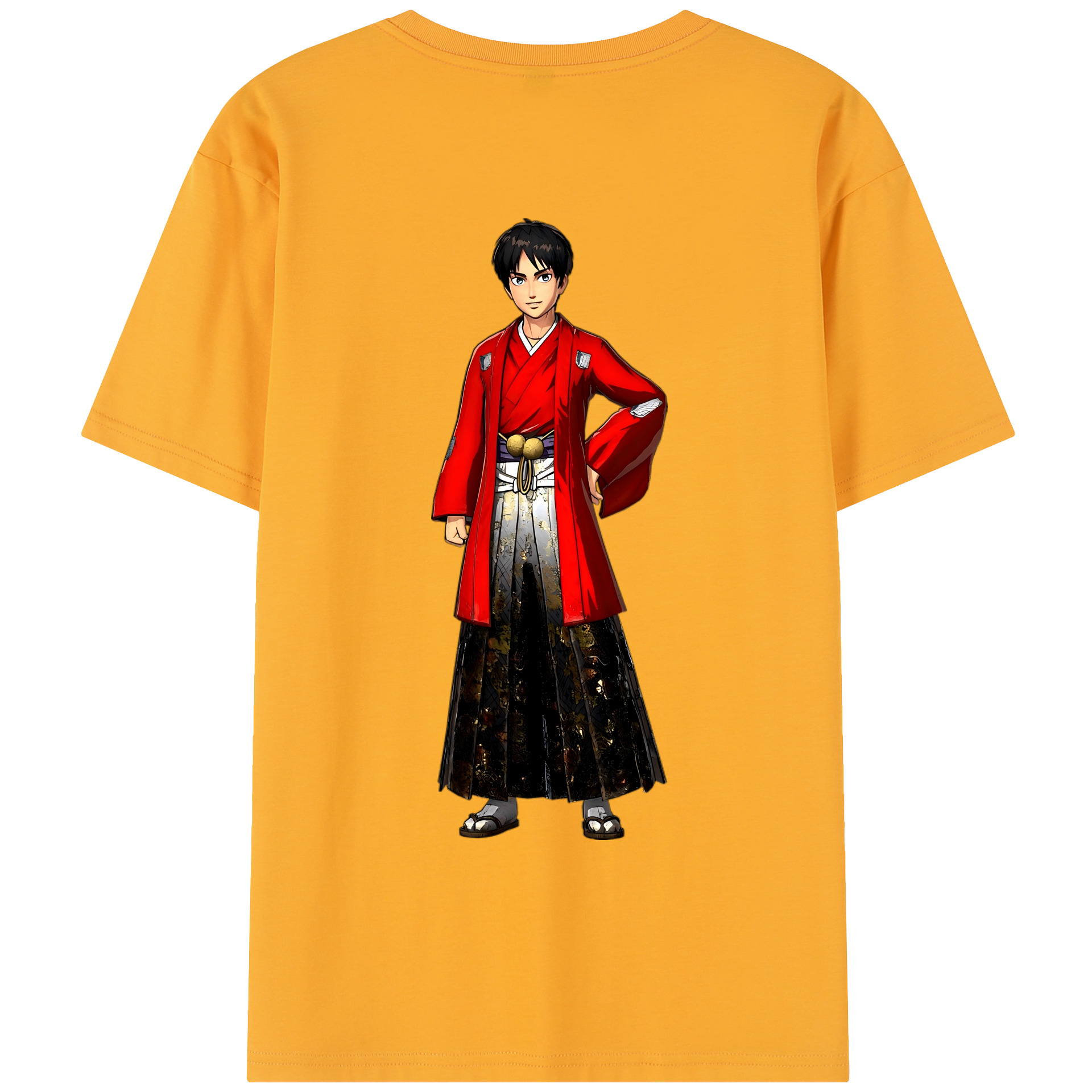 （画像用） 進撃の巨人 エレン･イェーガー Attack on Titan Eren Jäger レディース半袖Tシャツ(バックプリント)