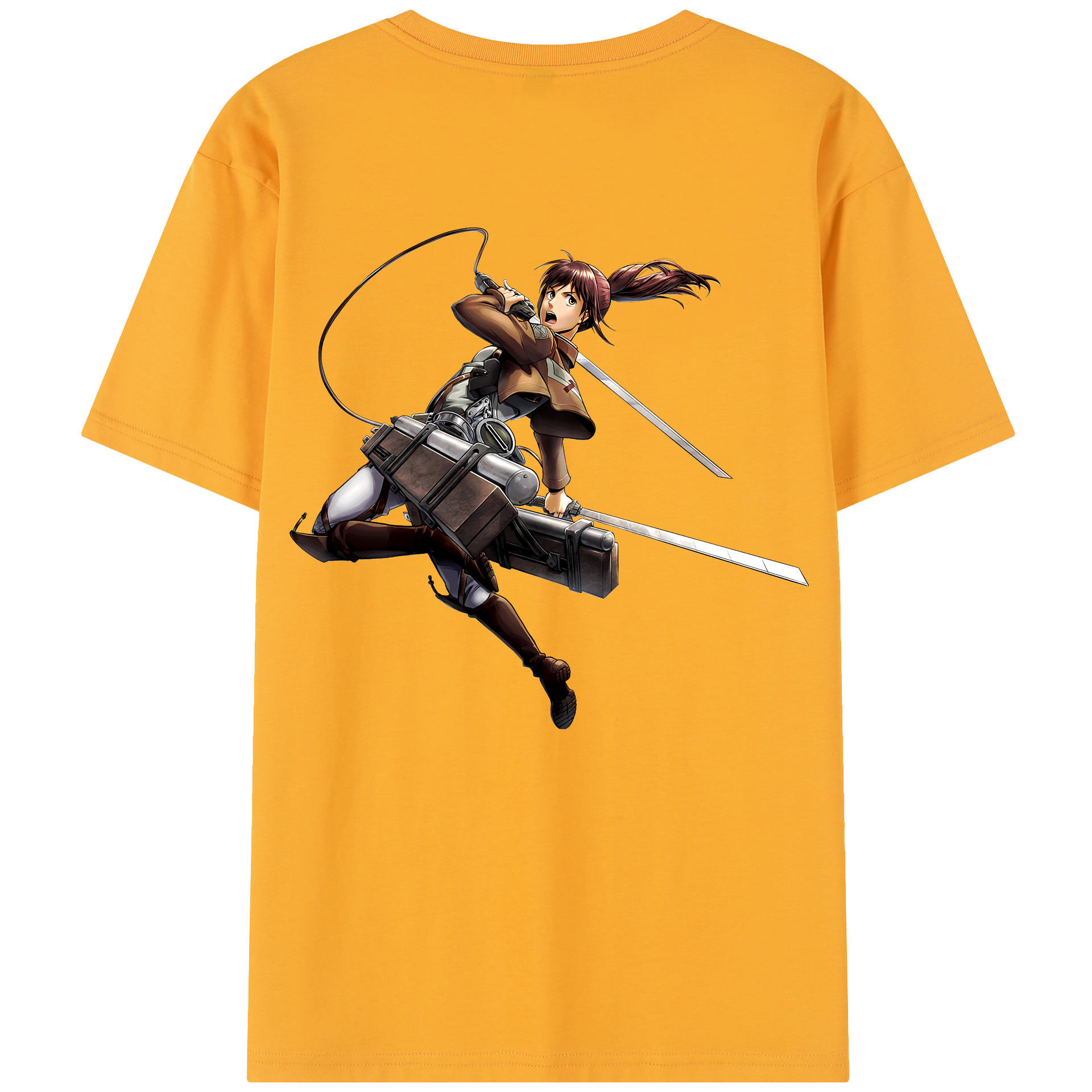 （画像用） 進撃の巨人 サシャ·ブラウス Attack on Titan Sasha Blaus レディース半袖Tシャツ(バックプリント)