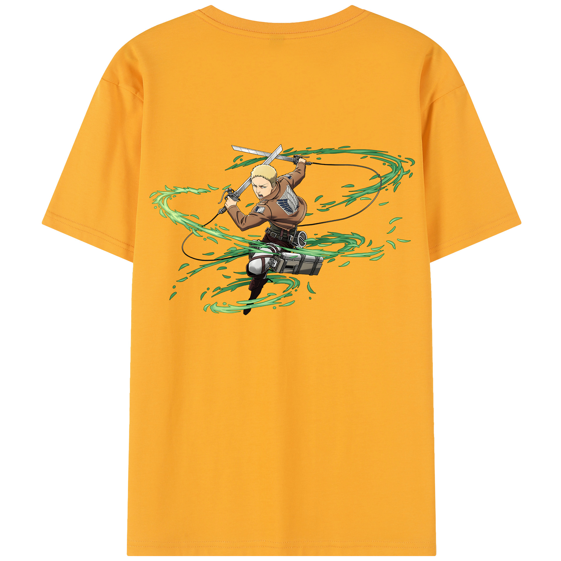 （画像用） 進撃の巨人 ライナー・ブラウン Attack on Titan Reiner Braun レディース半袖Tシャツ(バックプリント)