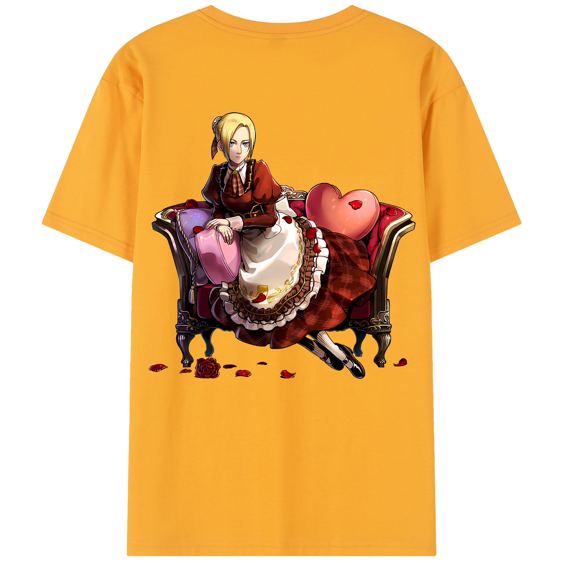 （画像用） 進撃の巨人 アニ・レオンハート Attack on Titan Annie Leonhart レディース半袖Tシャツ(バックプリント)