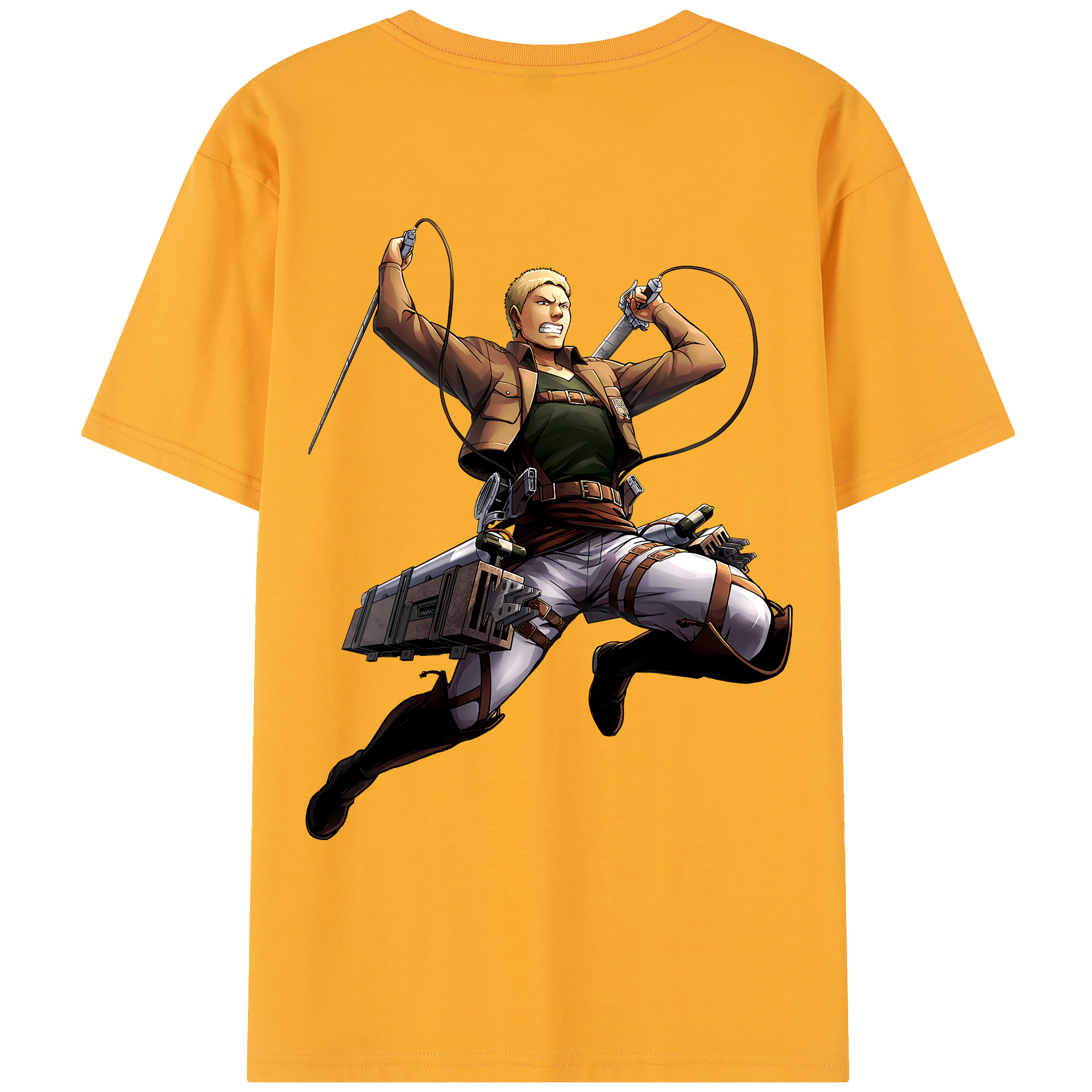 （画像用） 進撃の巨人 ライナー・ブラウン Attack on Titan Reiner Braun レディース半袖Tシャツ(バックプリント)