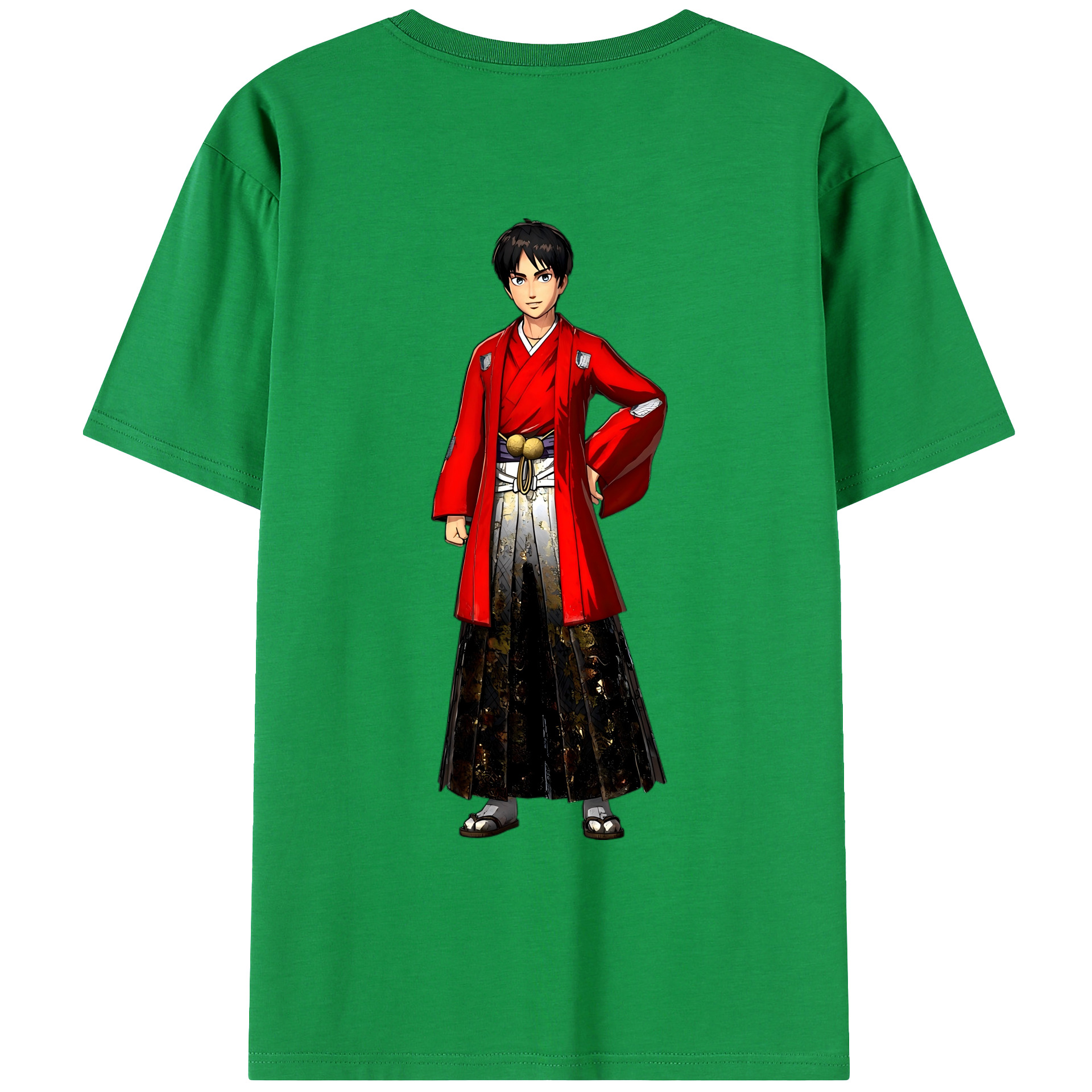 （画像用） 進撃の巨人 エレン･イェーガー Attack on Titan Eren Jäger レディース半袖Tシャツ(バックプリント)