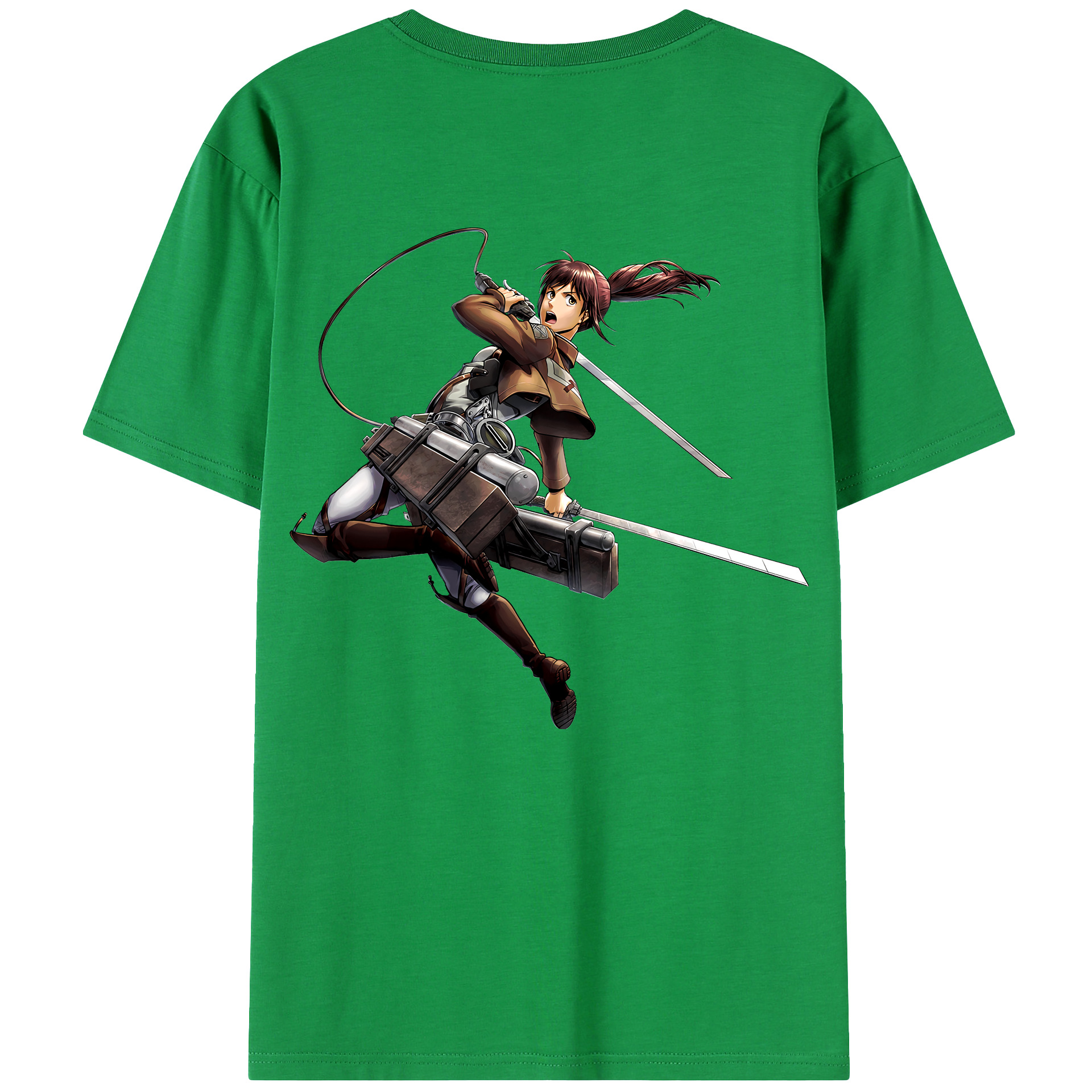 （画像用） 進撃の巨人 サシャ·ブラウス Attack on Titan Sasha Blaus レディース半袖Tシャツ(バックプリント)