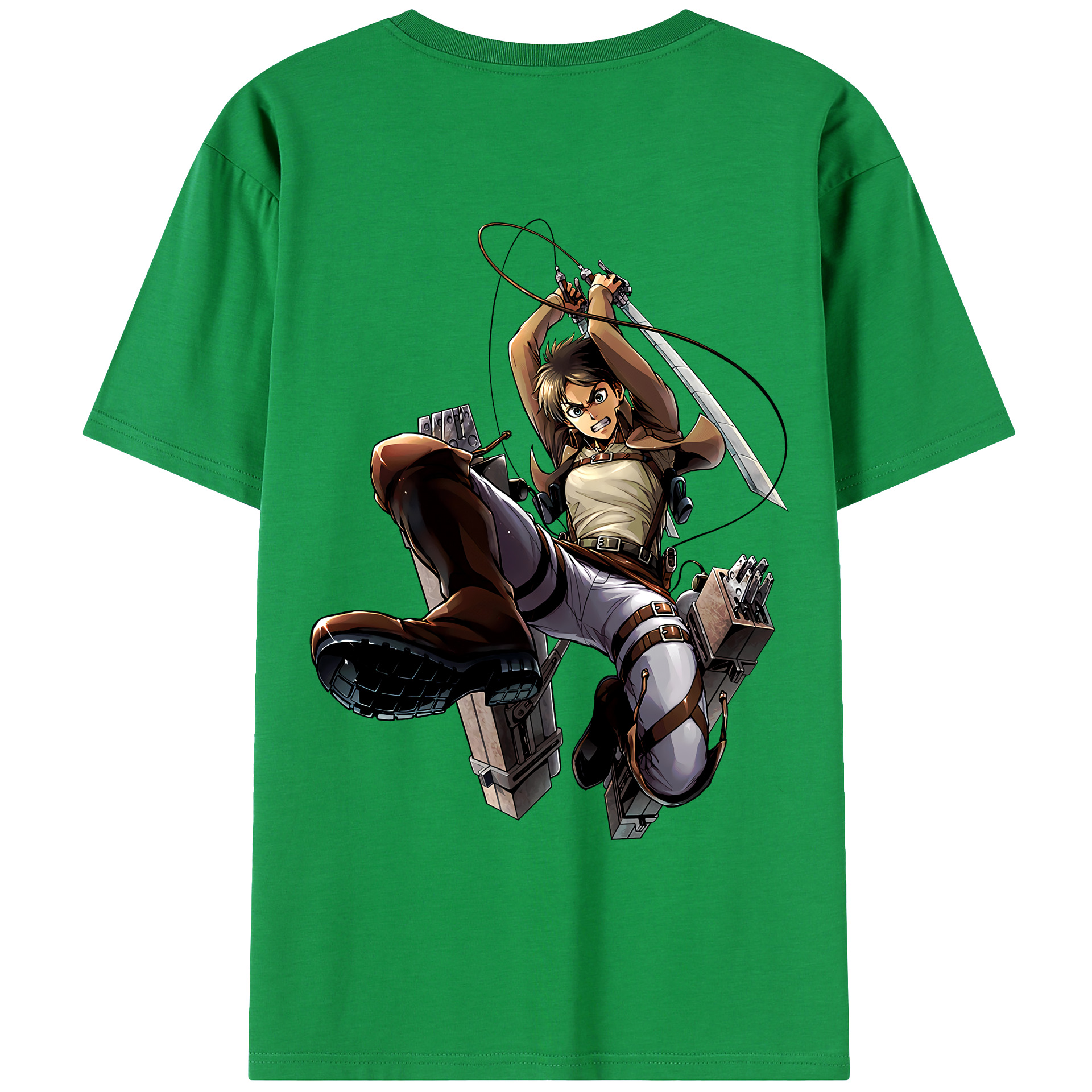（画像用） 進撃の巨人 エレン･イェーガー Attack on Titan Eren Jäger レディース半袖Tシャツ(バックプリント)