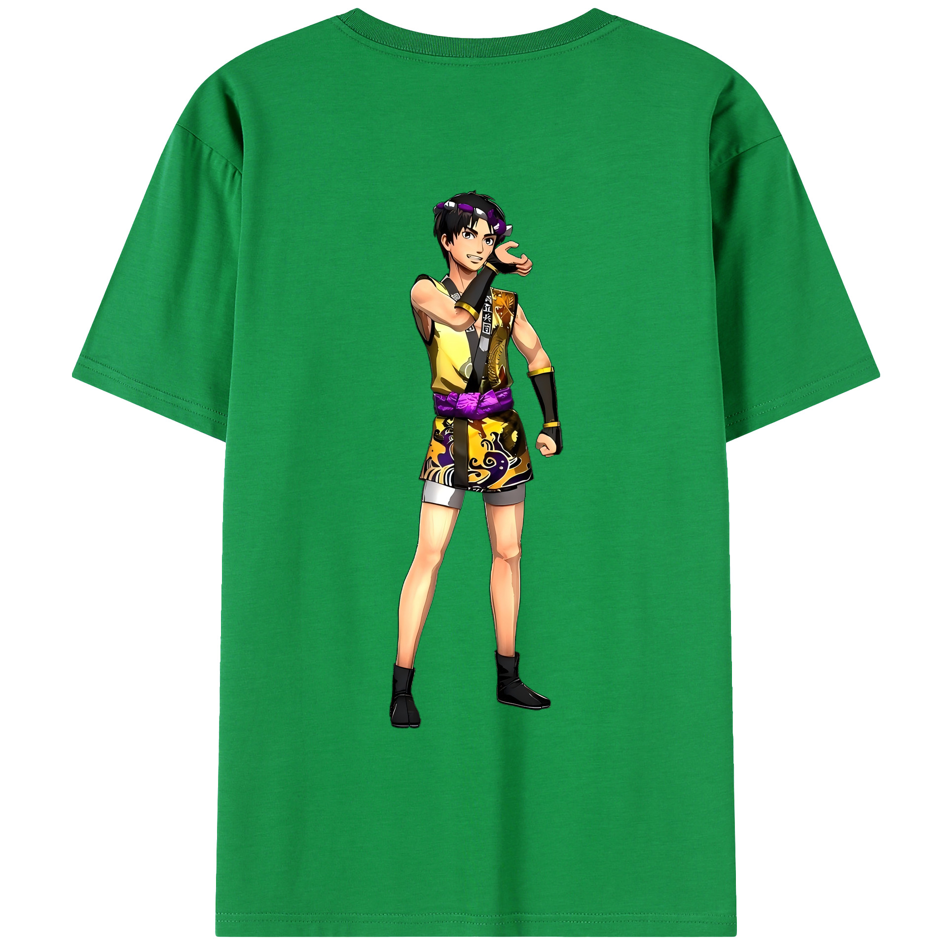 （画像用） 進撃の巨人 リヴァイ·アッカーマン Attack on Titan Levi Ackerman レディース半袖Tシャツ(バックプリント)