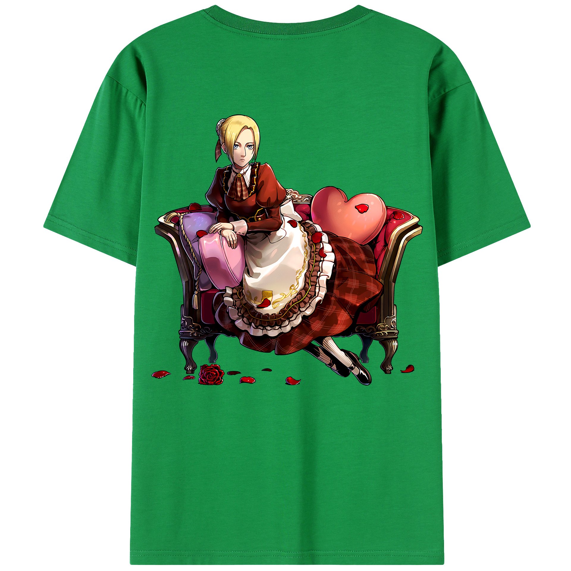 （画像用） 進撃の巨人 アニ・レオンハート Attack on Titan Annie Leonhart レディース半袖Tシャツ(バックプリント)