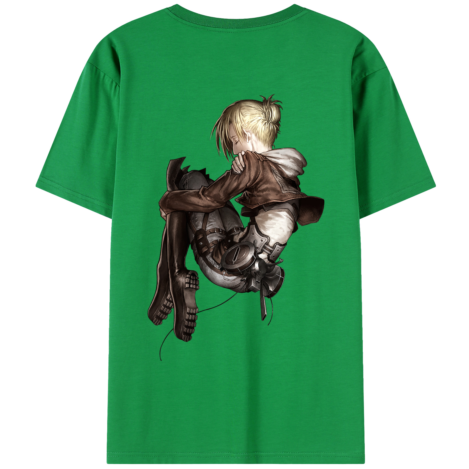 （画像用） 進撃の巨人 アニ・レオンハート Attack on Titan Annie Leonhart レディース半袖Tシャツ(バックプリント)
