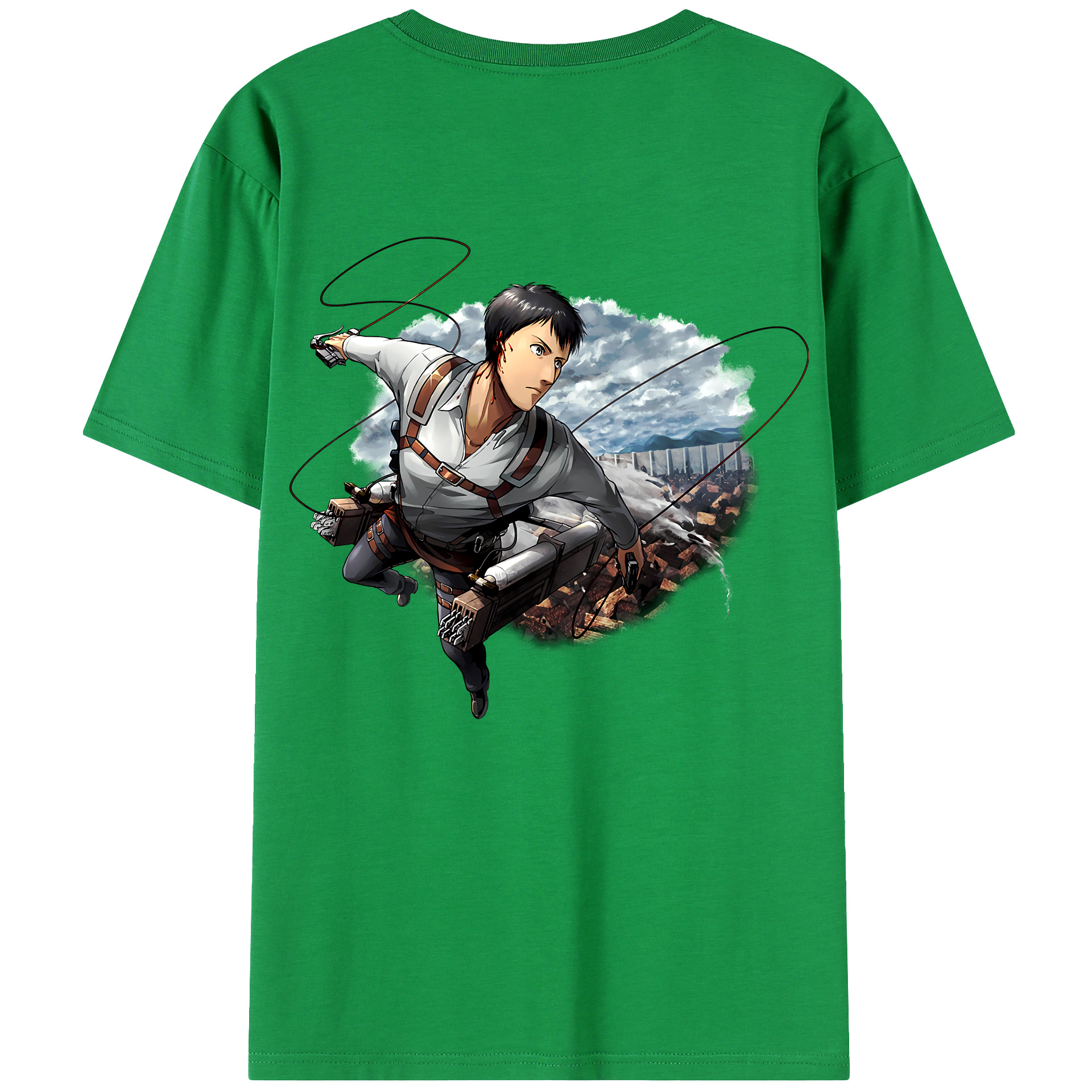 （画像用） 進撃の巨人 ベルトルト・フーバー Attack on Titan Bertholdt Hoover レディース半袖Tシャツ(バックプリント)