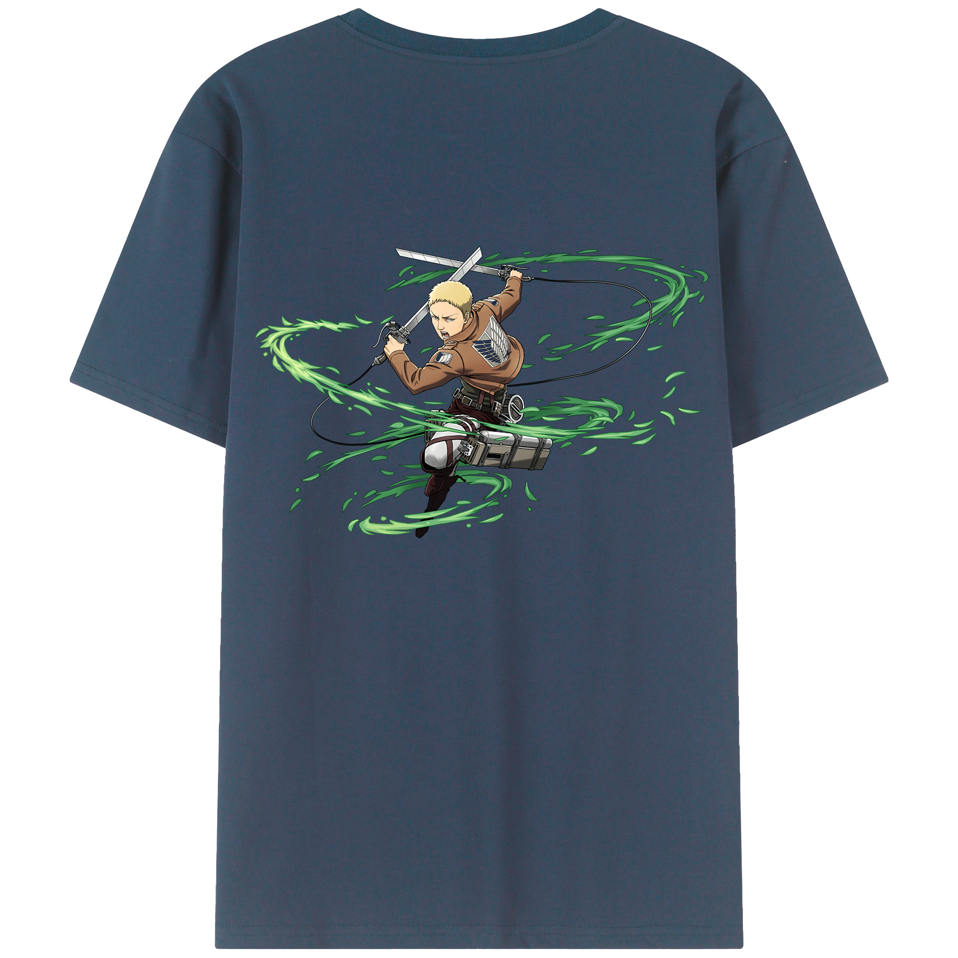 （画像用） 進撃の巨人 ライナー・ブラウン Attack on Titan Reiner Braun レディース半袖Tシャツ(バックプリント)
