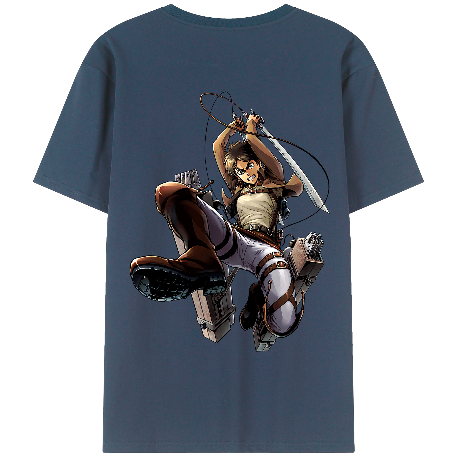 （画像用） 進撃の巨人 エレン･イェーガー Attack on Titan Eren Jäger レディース半袖Tシャツ(バックプリント)