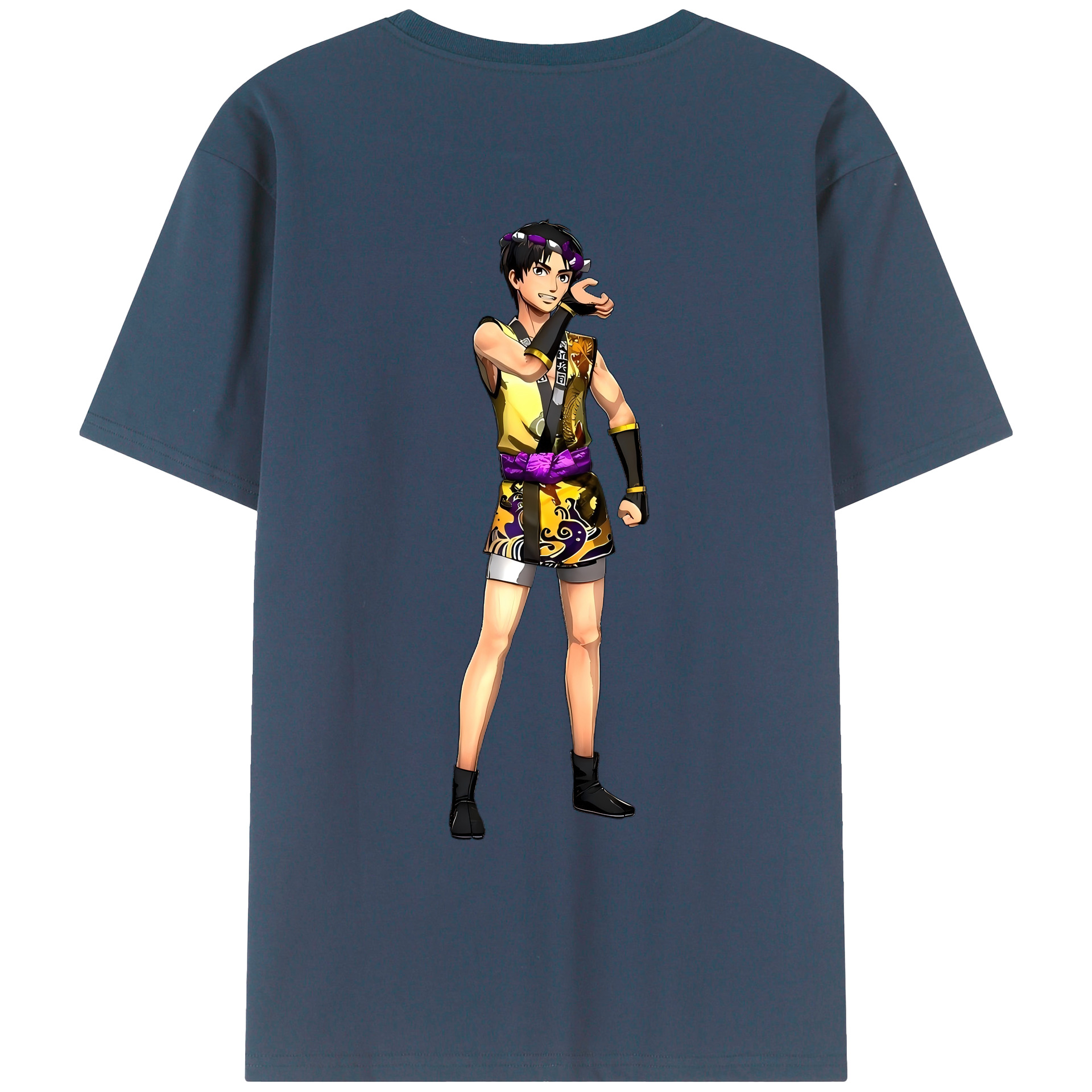 （画像用） 進撃の巨人 リヴァイ·アッカーマン Attack on Titan Levi Ackerman レディース半袖Tシャツ(バックプリント)